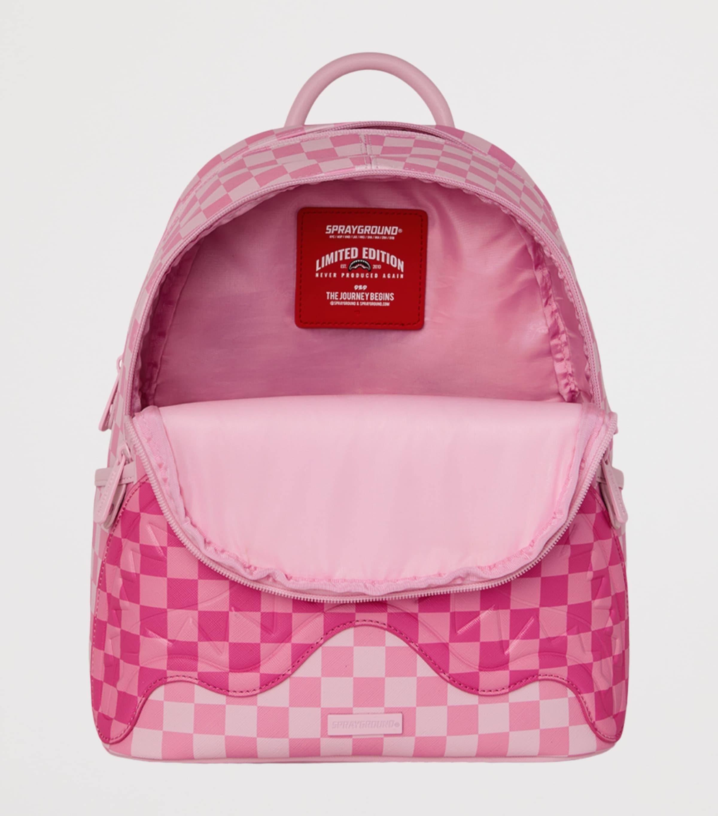 Sprayground Shark Mouth Backpack Pink Sharks In Paris Image 4