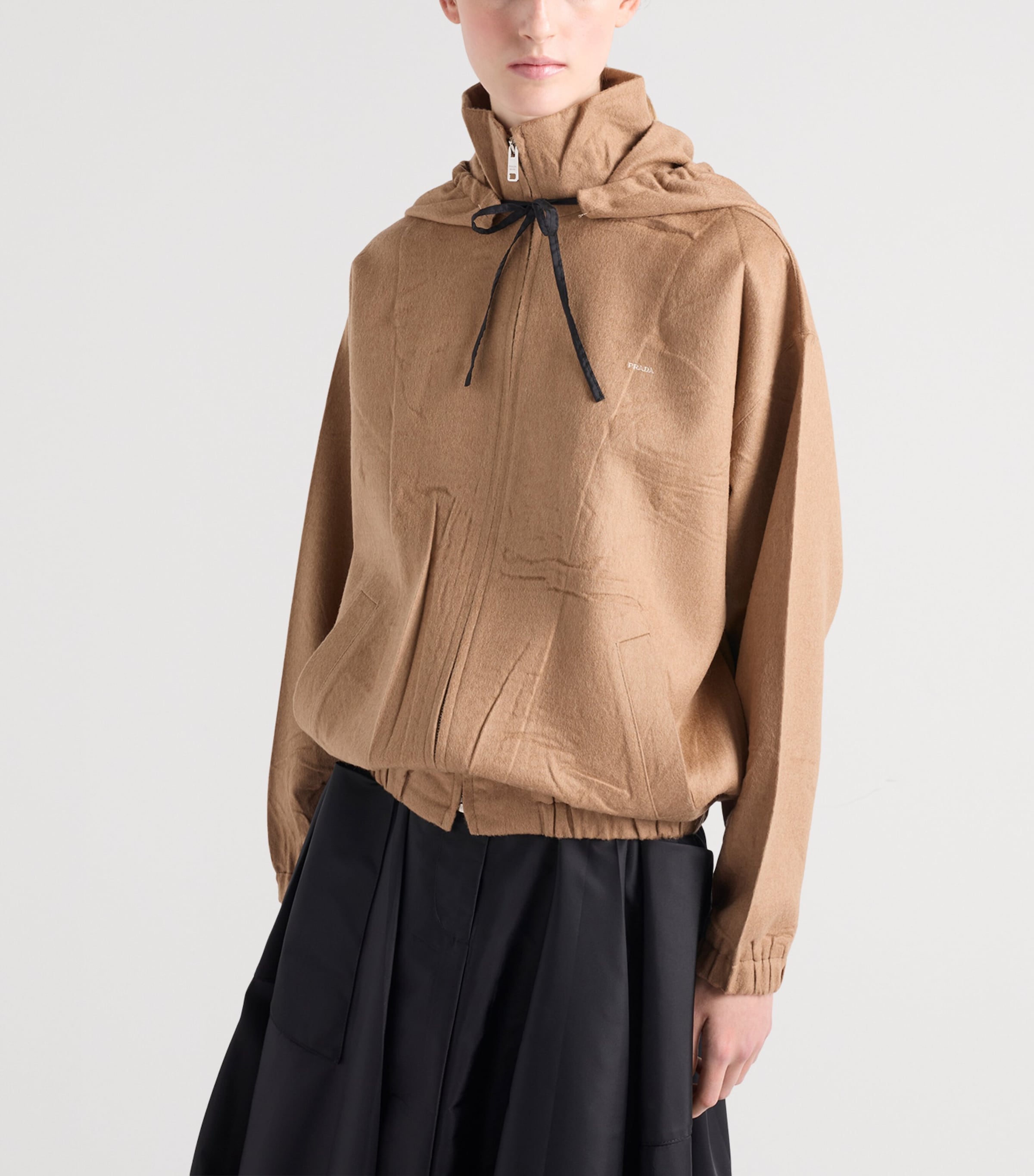 Camel Hair Blouson Jacket F0040 Image 4