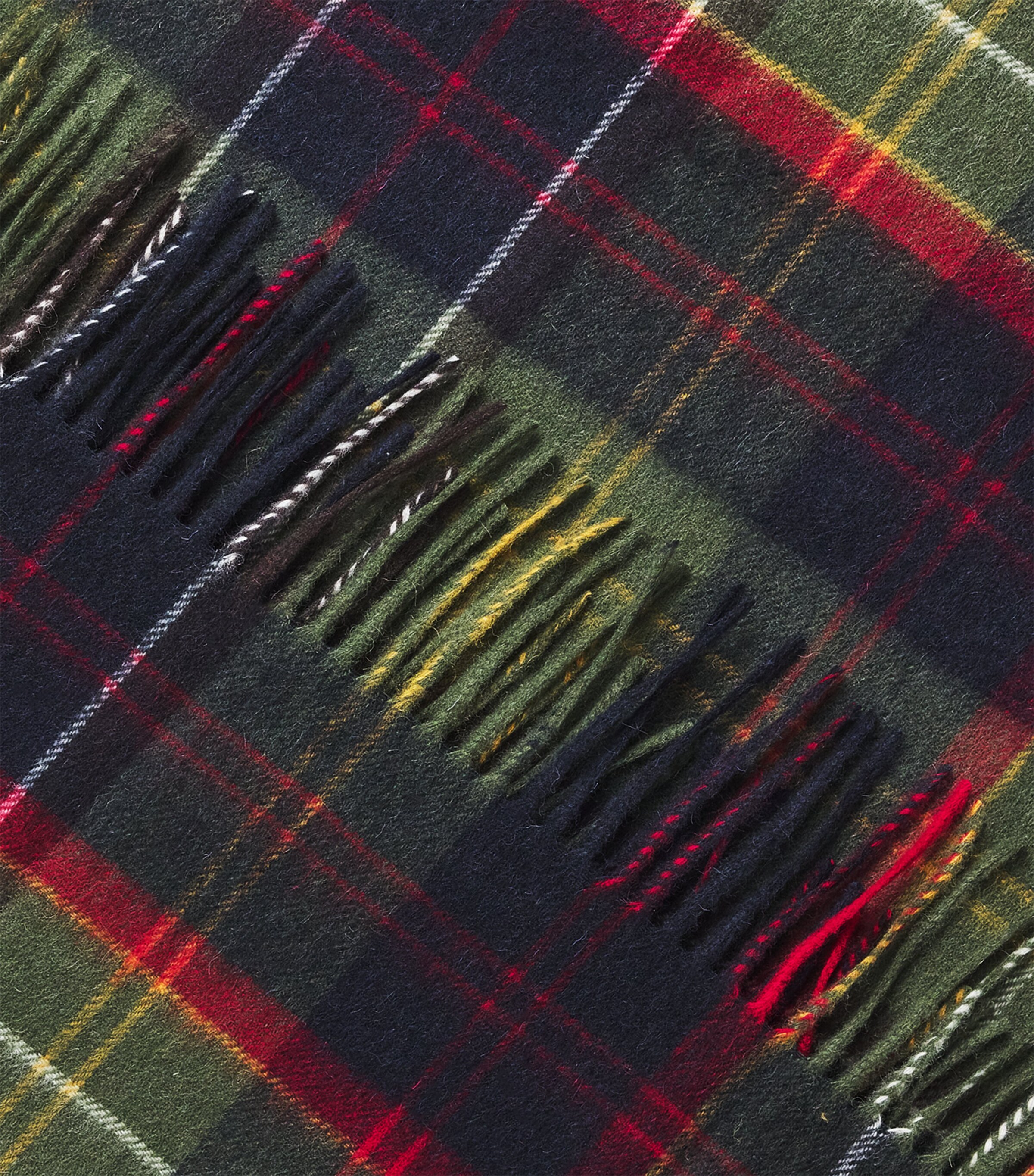 Wool Brack Patchwork Tartan Scarf RED CLASSIC TARTAN Image 4