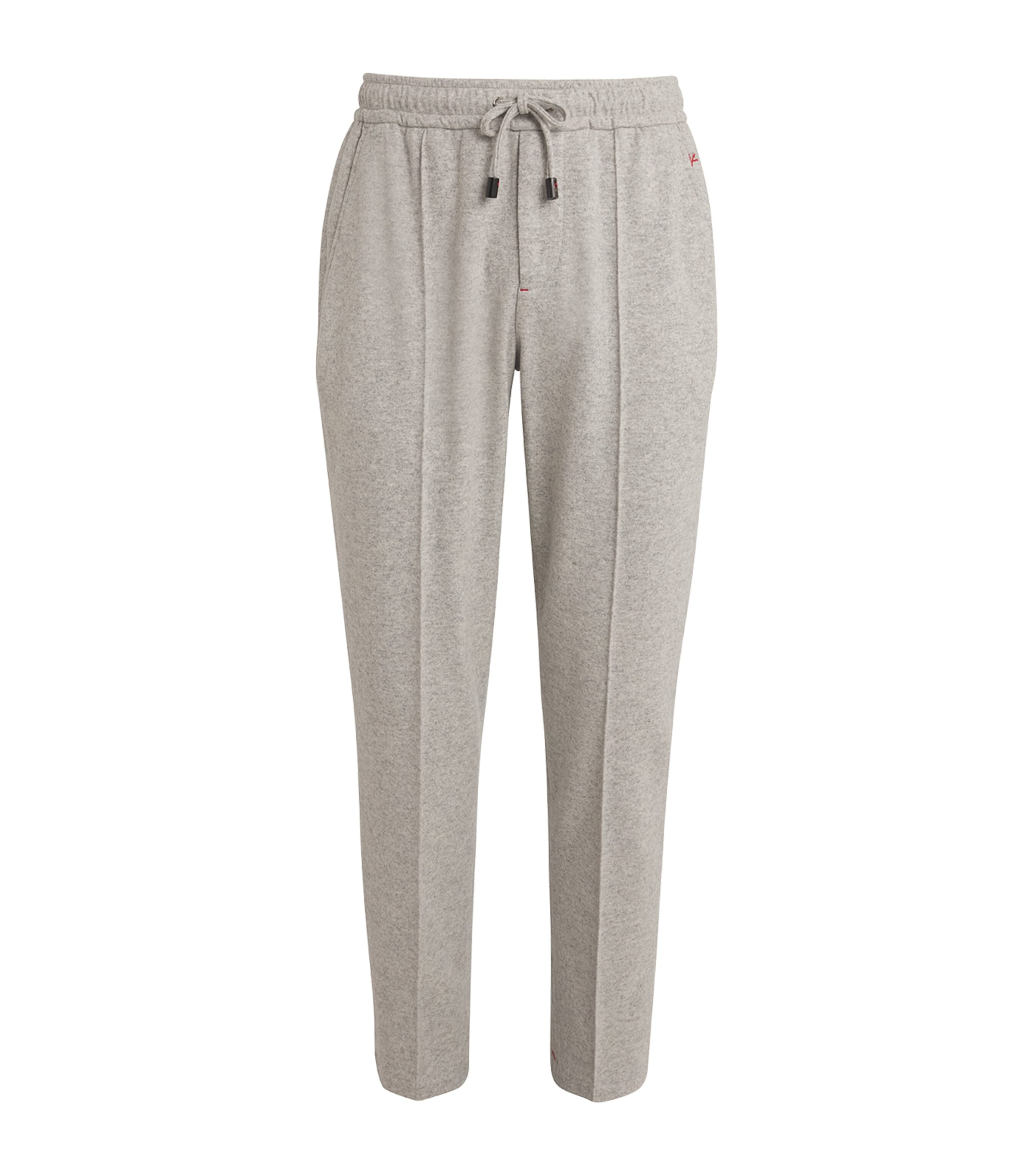 Isaia Wool-cashmere Sweatpants In Neutral