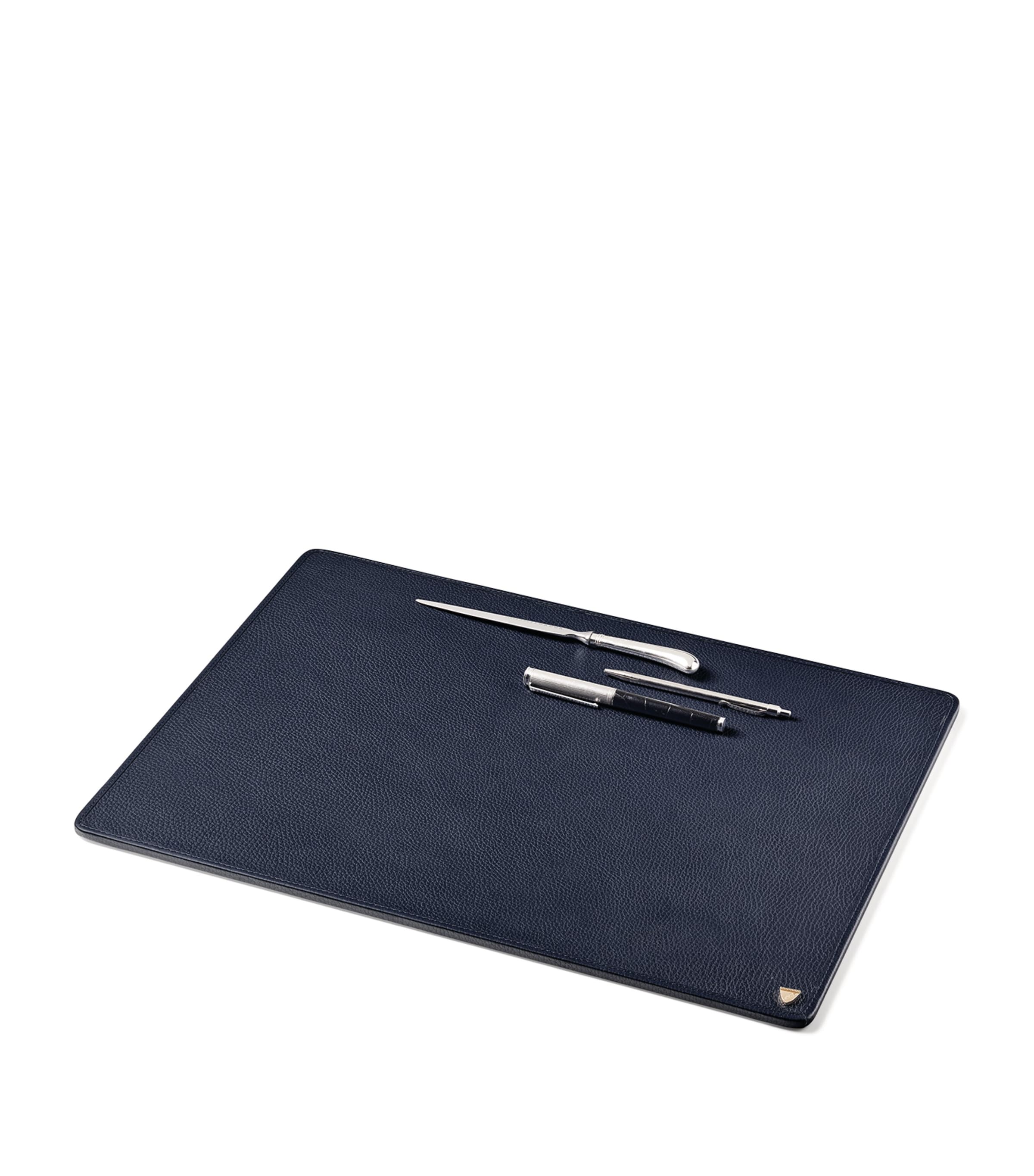 Leather Desk Blotter NAVY Image 2