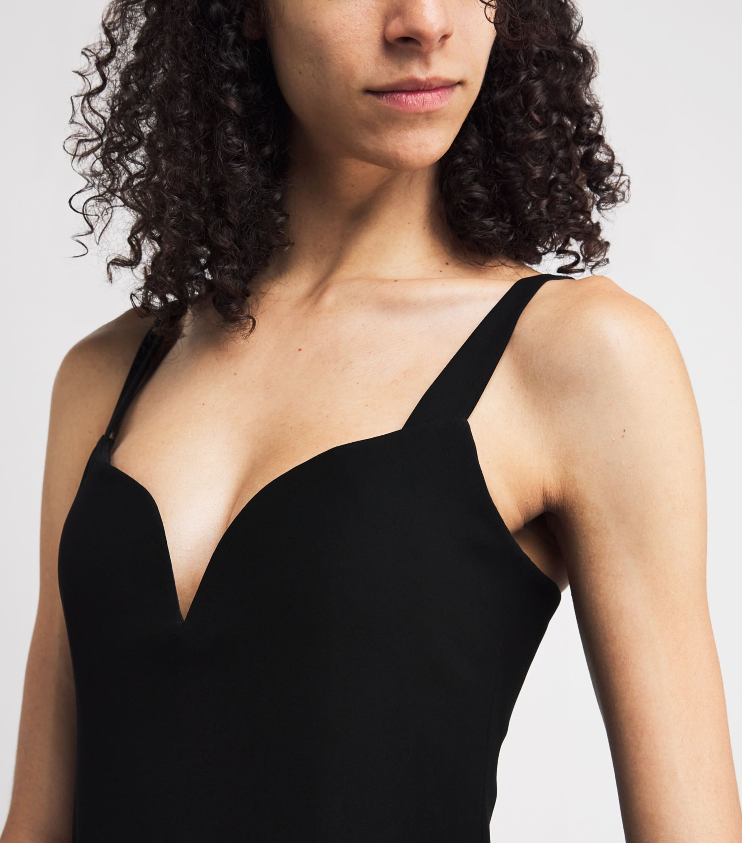 Gathered Lunar Gown BLACK Image 6