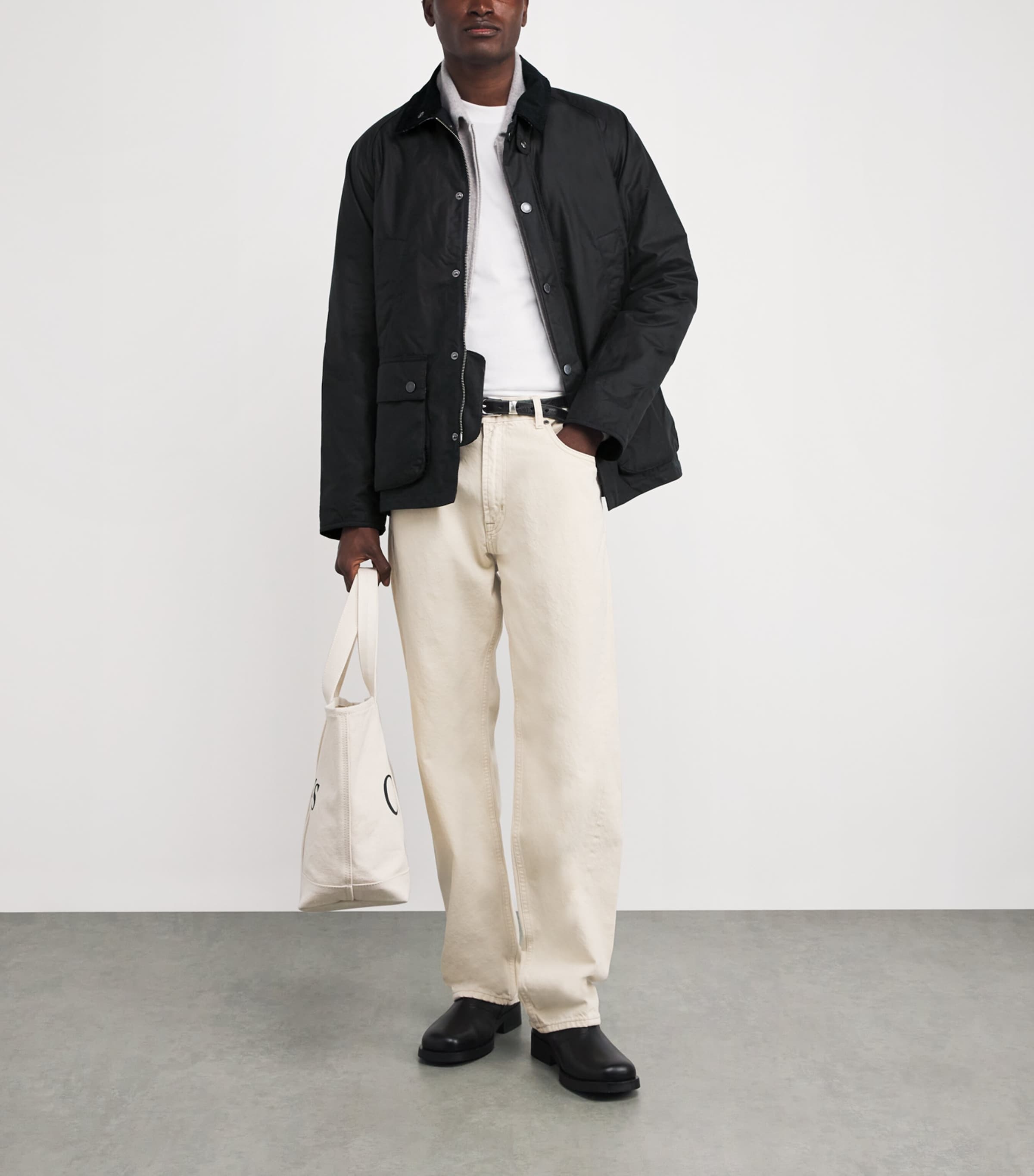 Waxed Ambleside Jacket NAVY/TARTAN TBC Image 2