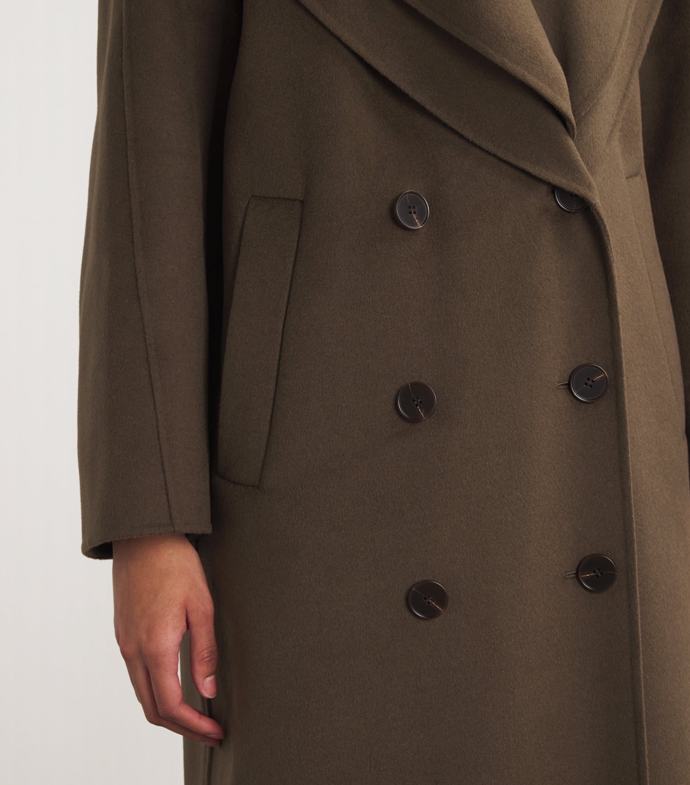 Wool Double-Faced Pea Coat 243_400 TAUPE Image 6