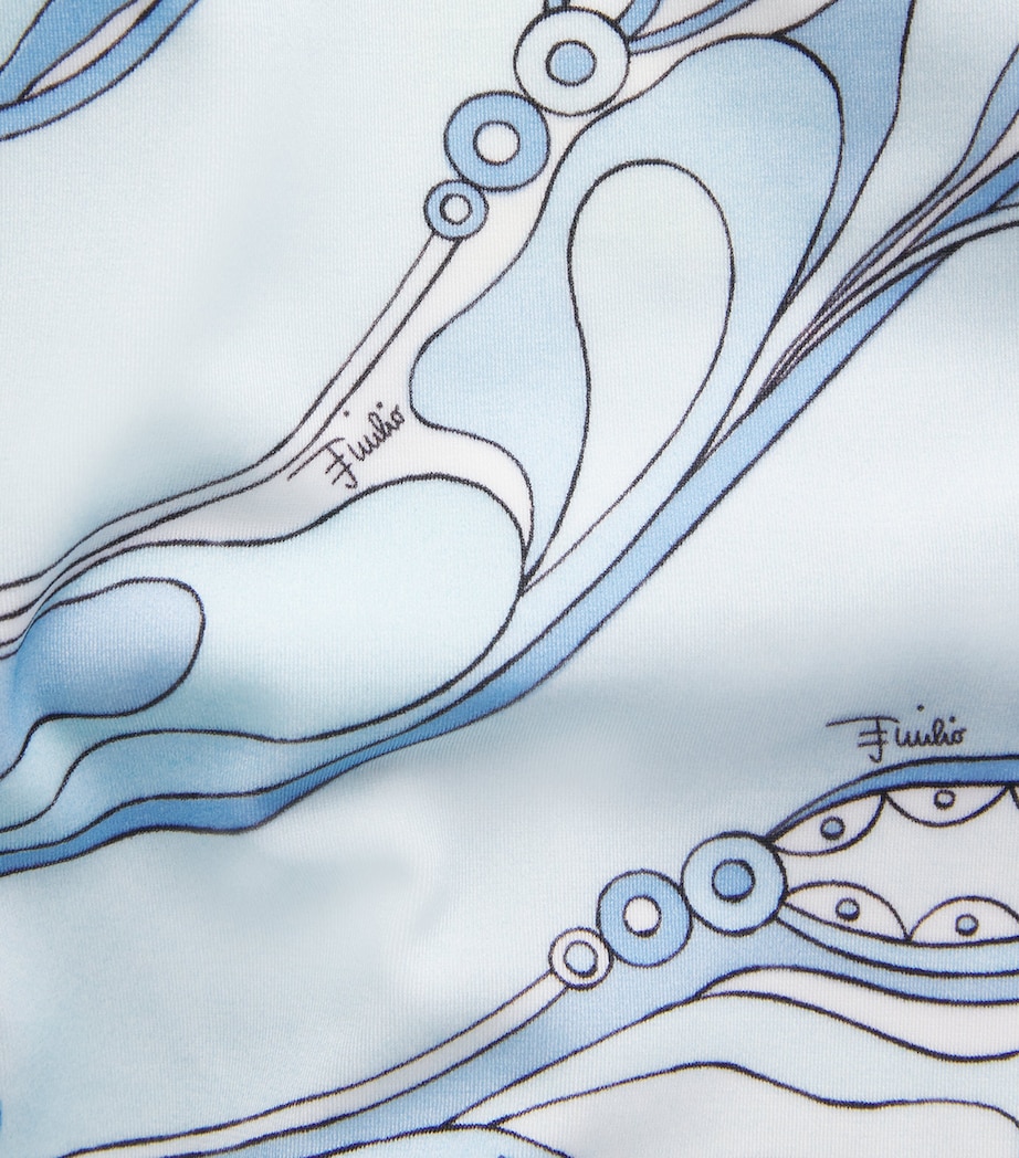 PUCCI Womens Orchidee Halterneck Swimsuit Pale Image 4