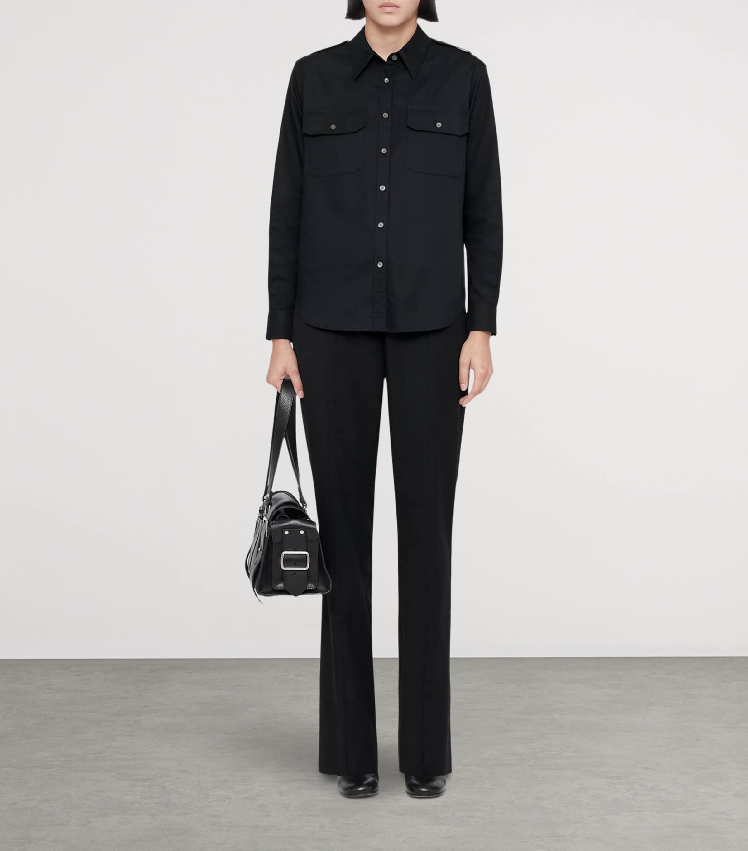 AllSaints Womens Roxanne Trousers Black Image 5