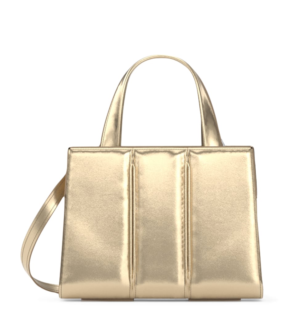 Max Mara Metallic Leather Whitney Bag 2 Top-Handle Bag Light Gold Brown Image 1
