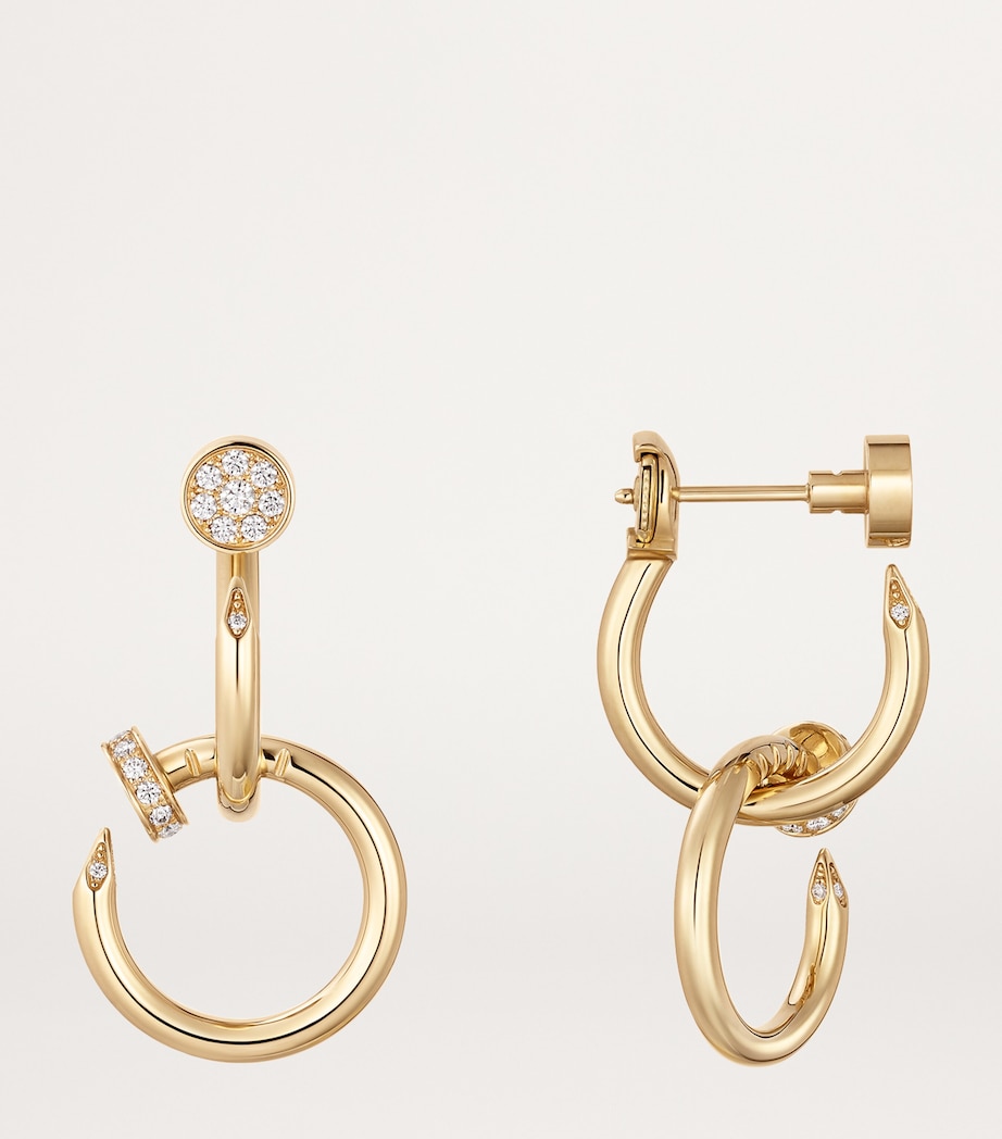Yellow Gold and Diamond Juste un Clou Earrings YELLOW GOLD Image 4