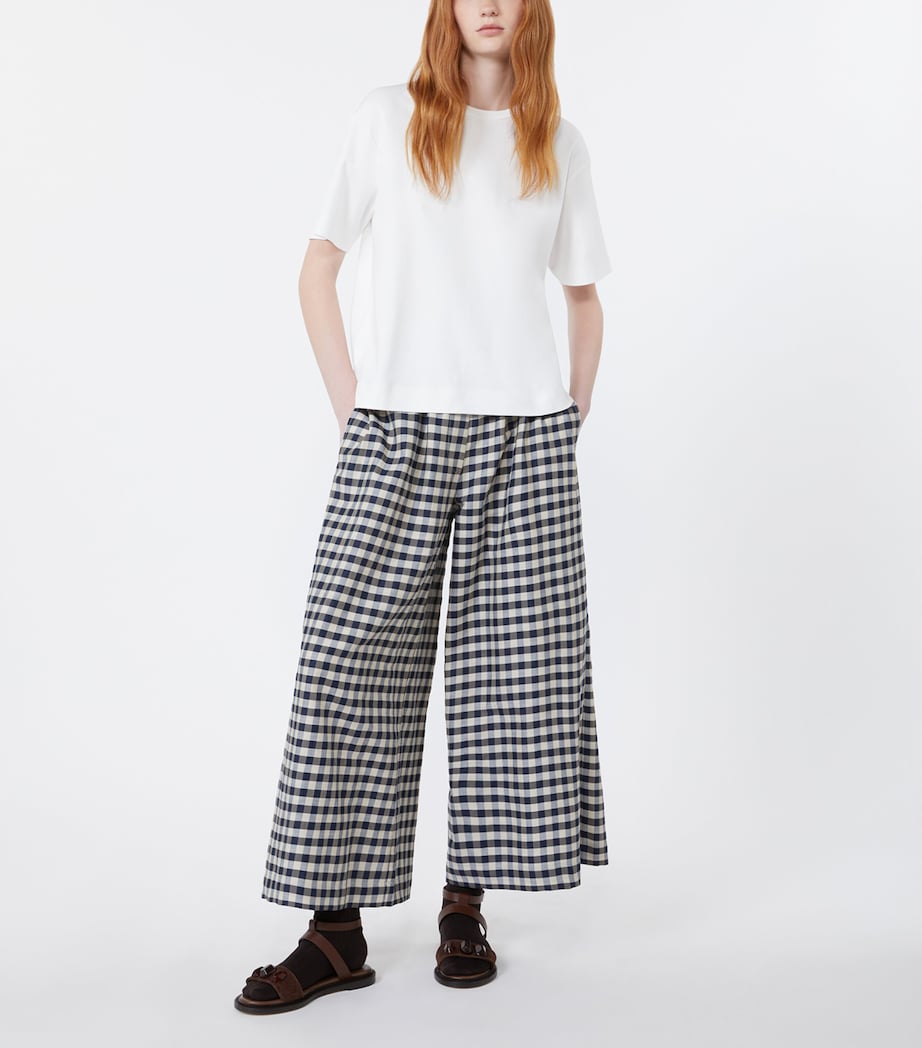Weekend Max Mara Womens Cotton T-Shirt White Image 2