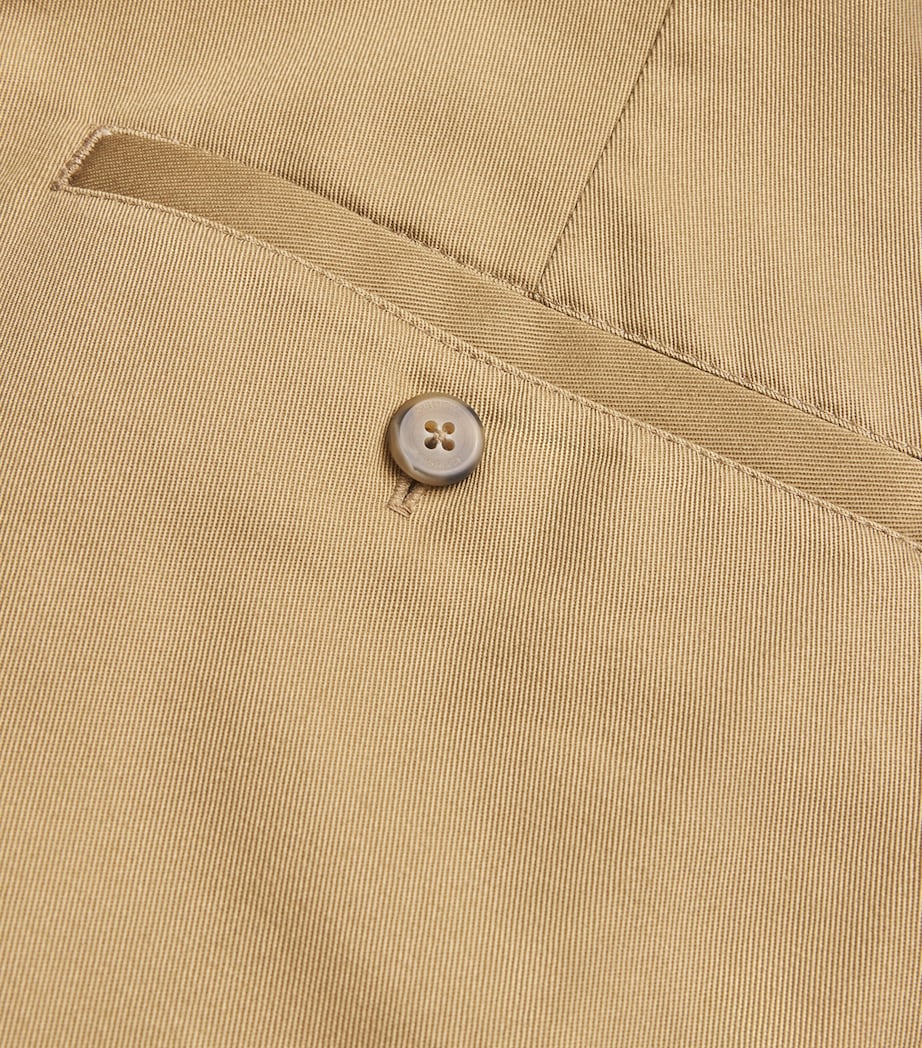 Twill Wide-Leg Chinos KHAKI Image 5