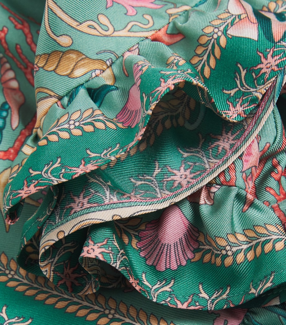 Silk Underwater Barocco Shorts (6-14 Years) 5GA30-SEA GRN+MULTI Image 3