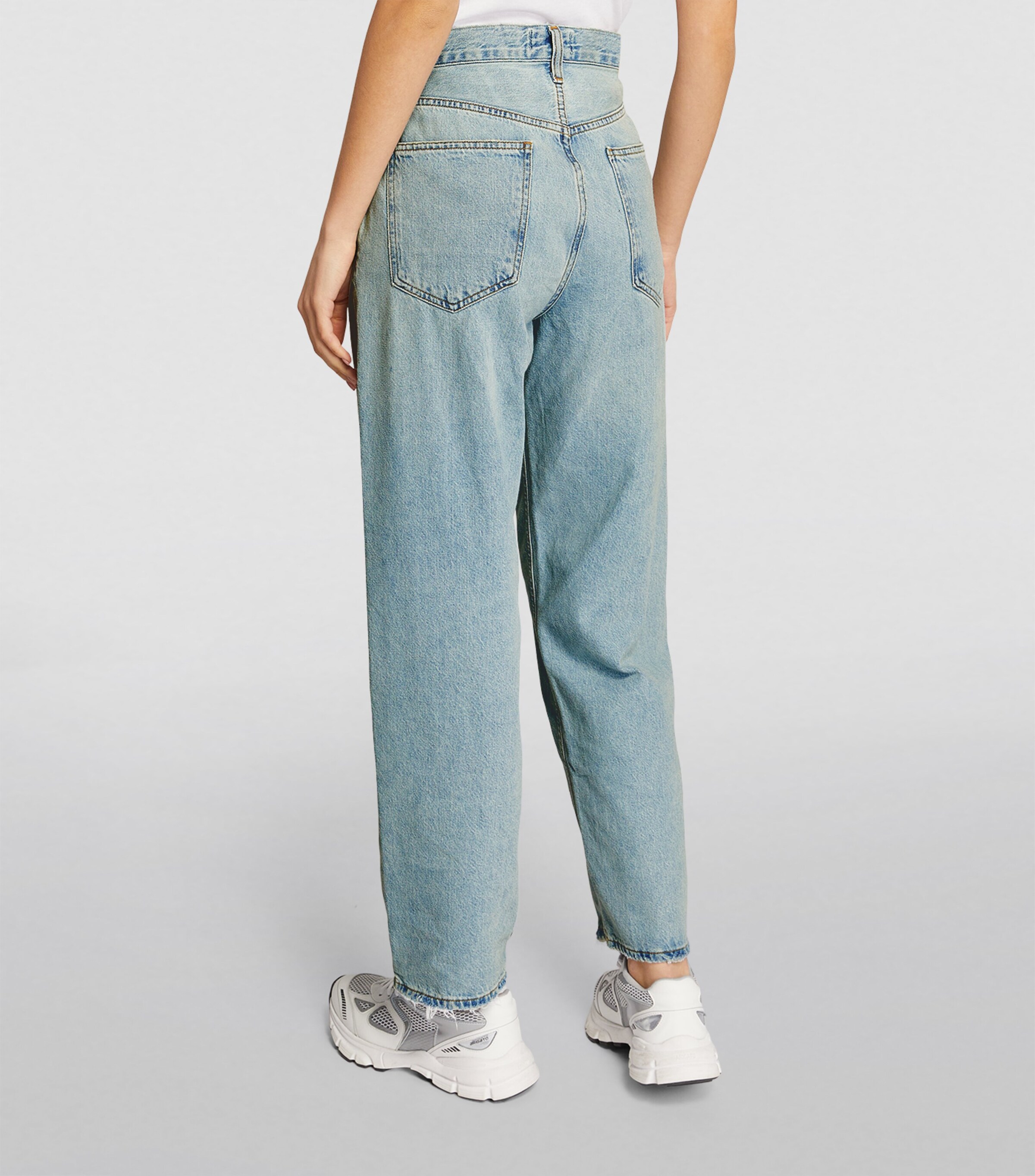 AGOLDE Womens Criss Cross Jeans Wired Image 4