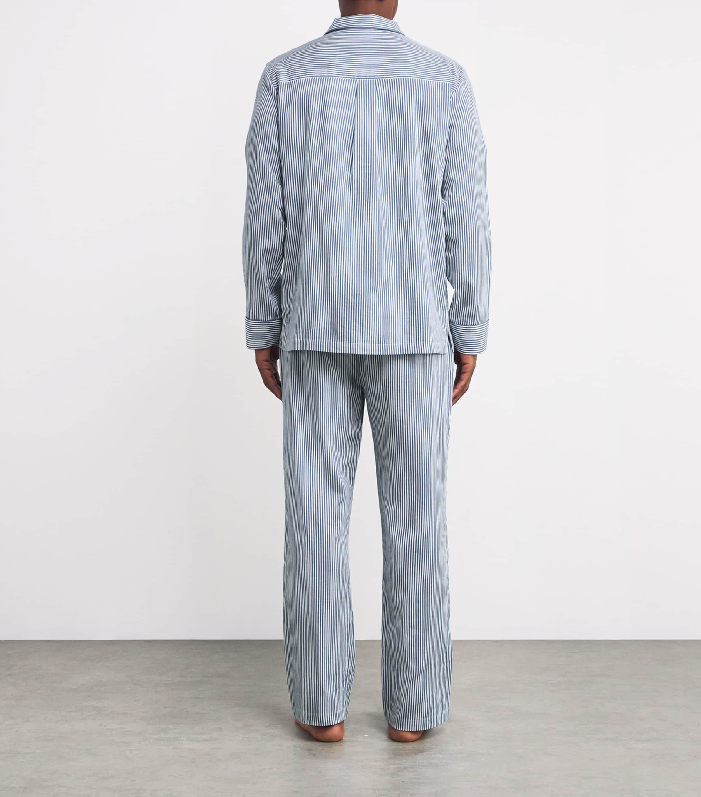 Cotton Striped Pyjama Set BLUE Image 3