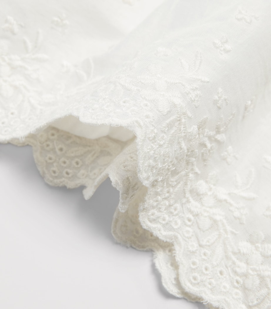 LoveShackFancy Cotton-Lace Leonna Top (7-14 Years) Ivoryivory Image 2