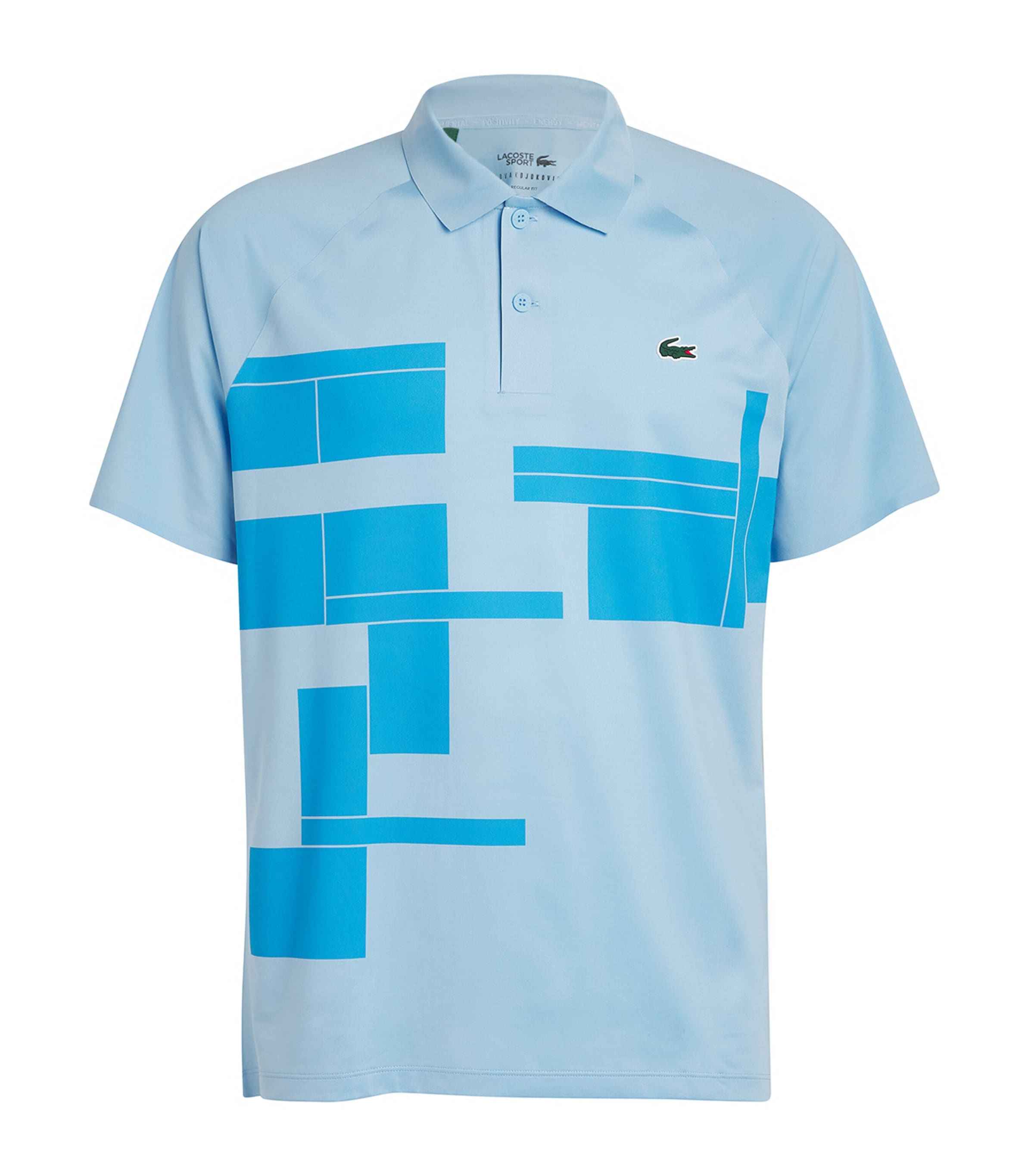 Shop Lacoste X Novak Djokovic On Court Polo Shirt In Blue