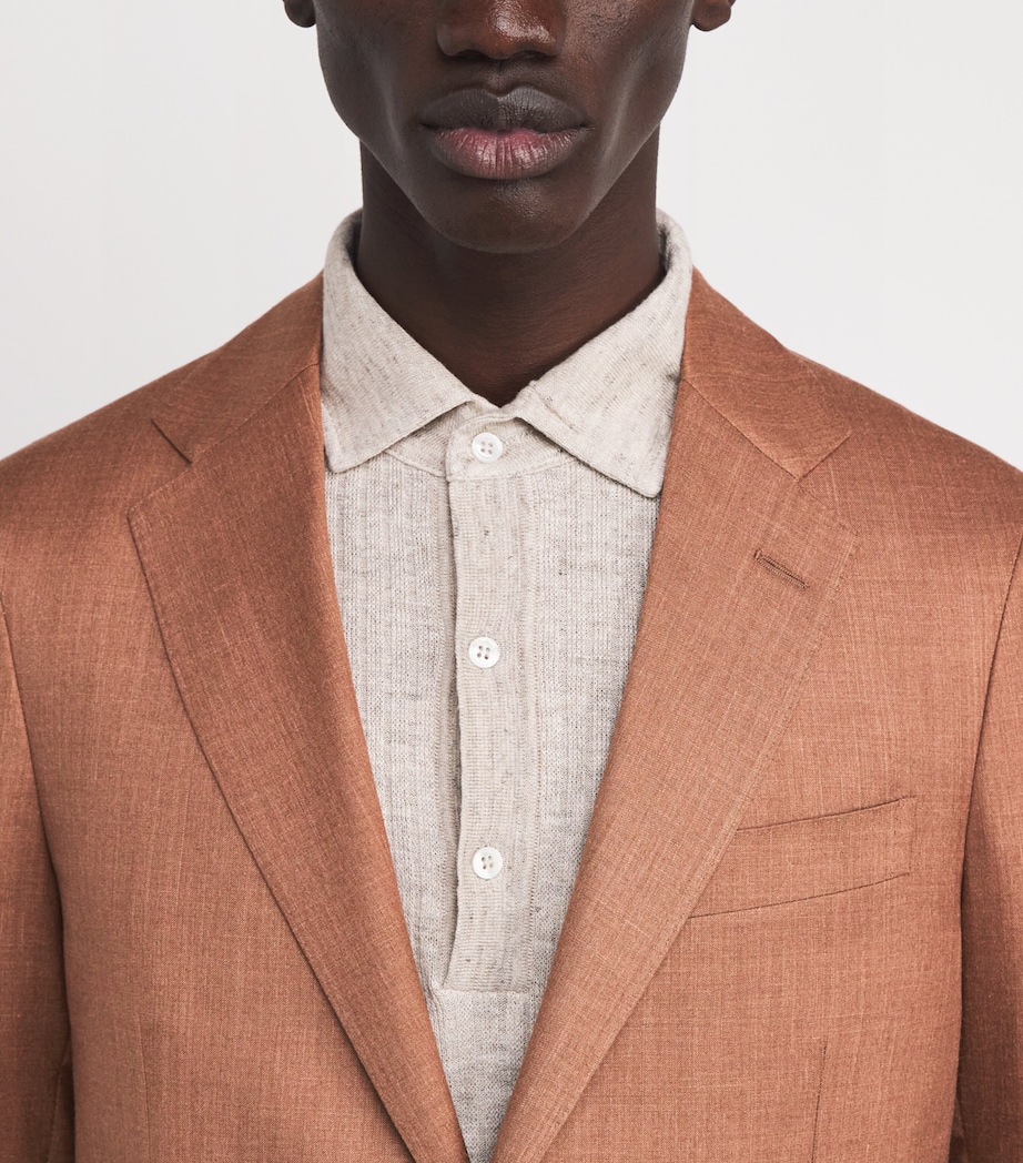 Wool Blazer 430 RUST Image 6