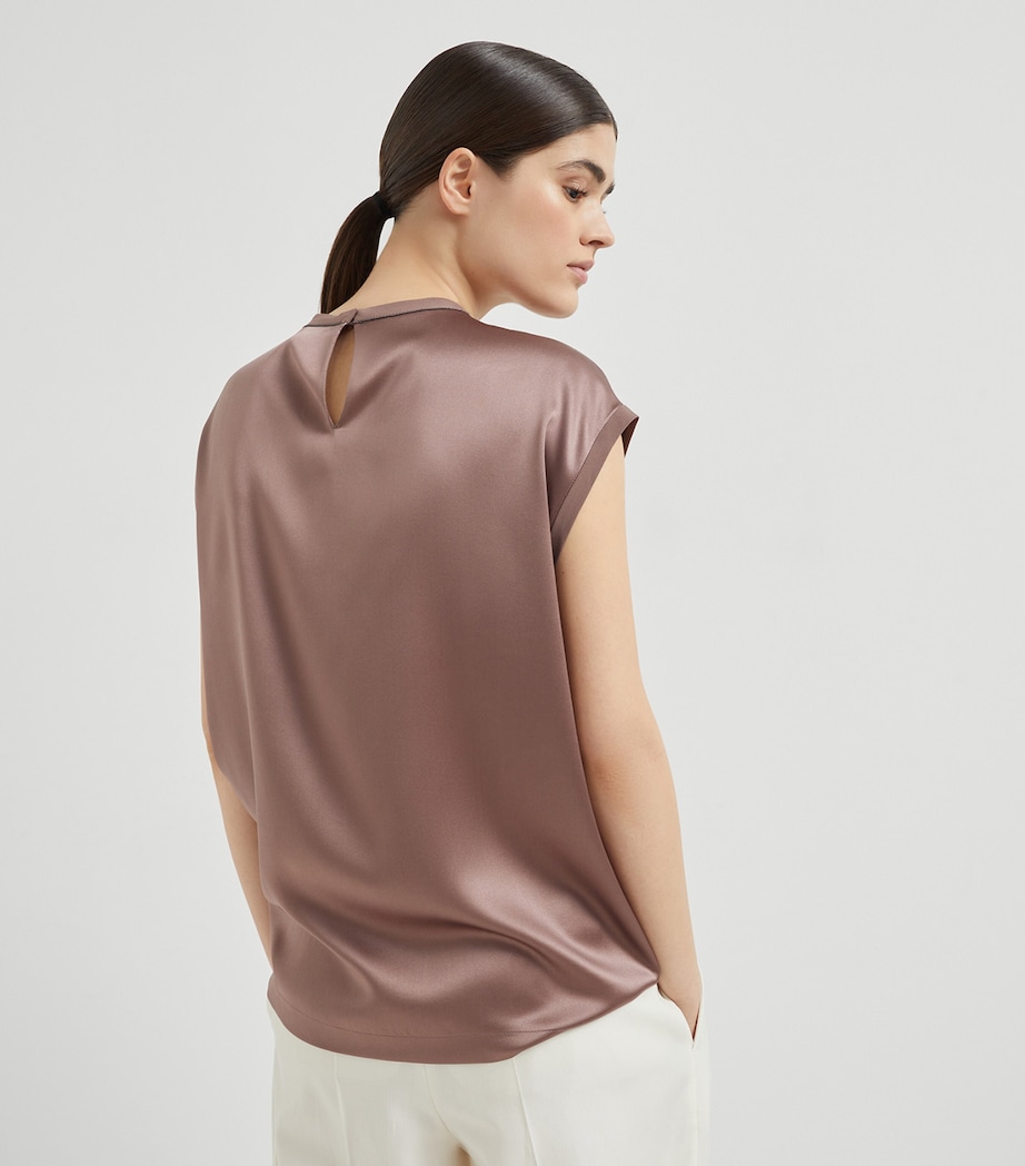 Stretch-Silk T-Shirt C4272 Image 3