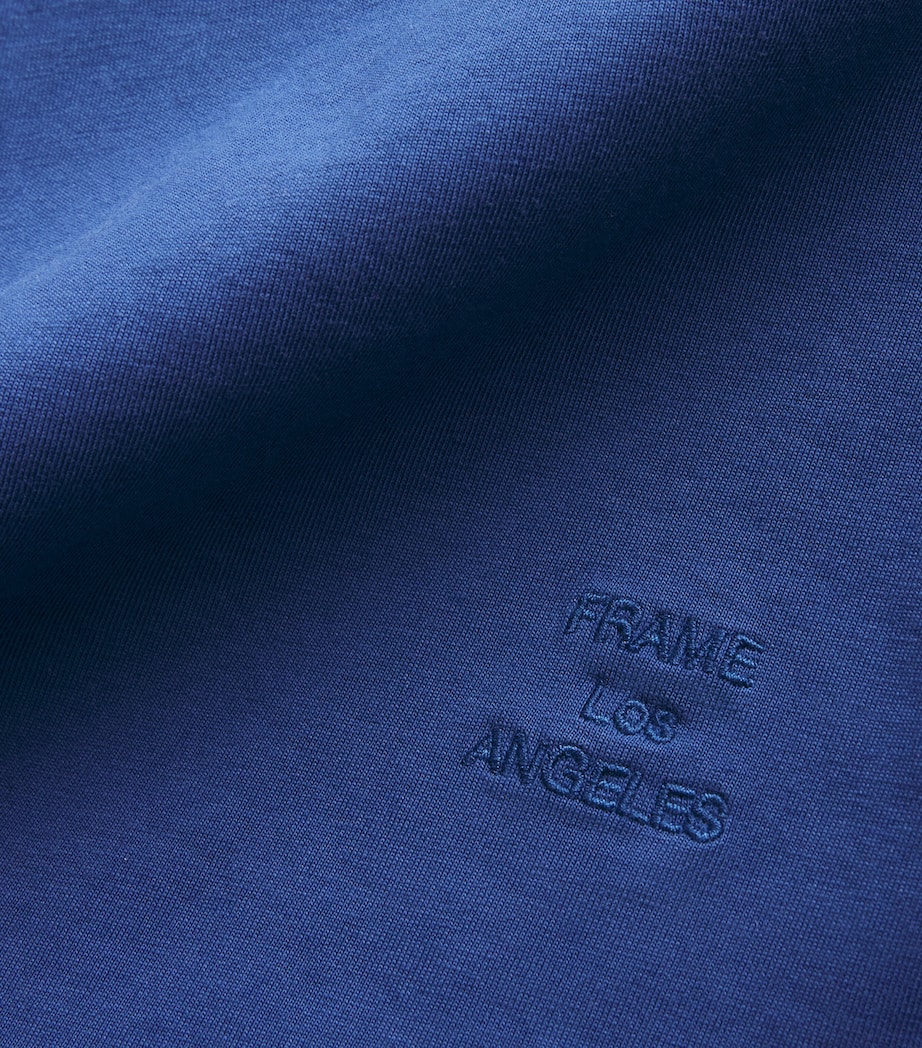 Cotton Embroidered Logo T-Shirt REFLEX BLUE Image 5