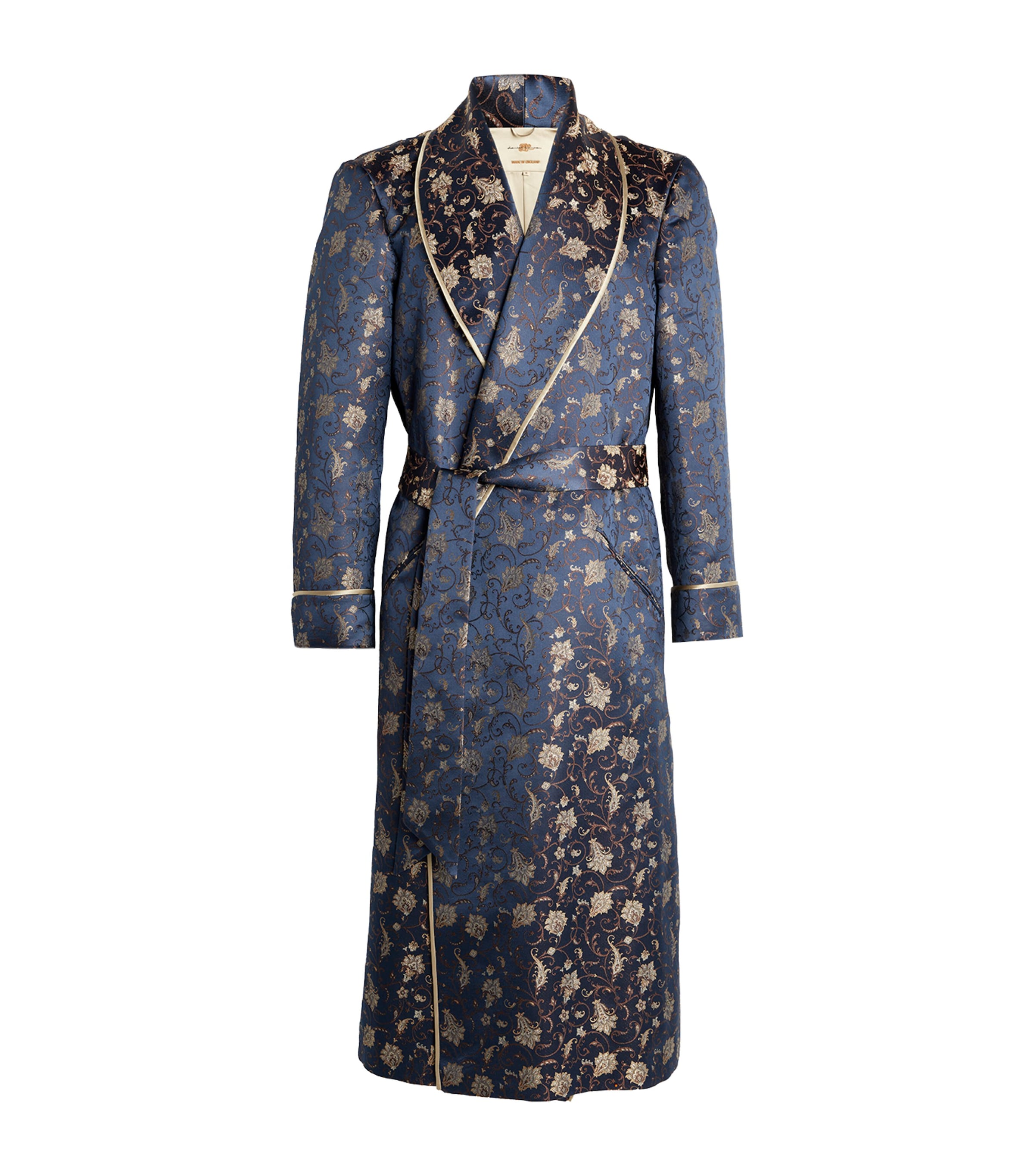 Silk Paisley-Jacquard Robe GOLD BLACK Image 1