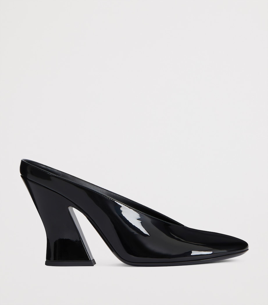 Patent Leather Sculptural Pumps 95 BLACK Image 2