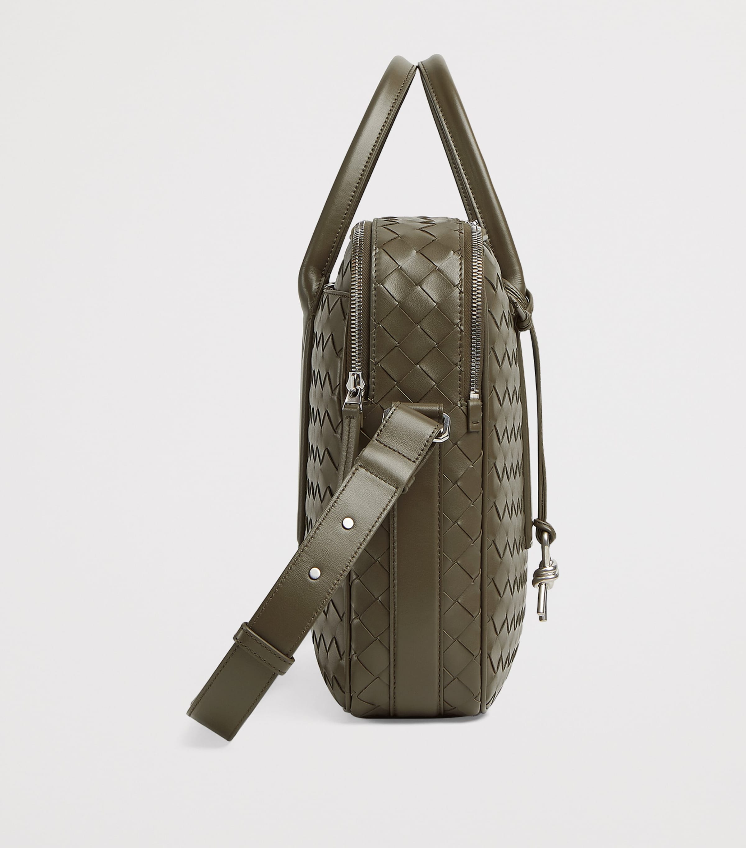 Leather Intrecciato Getaway Briefcase 3227 Image 3