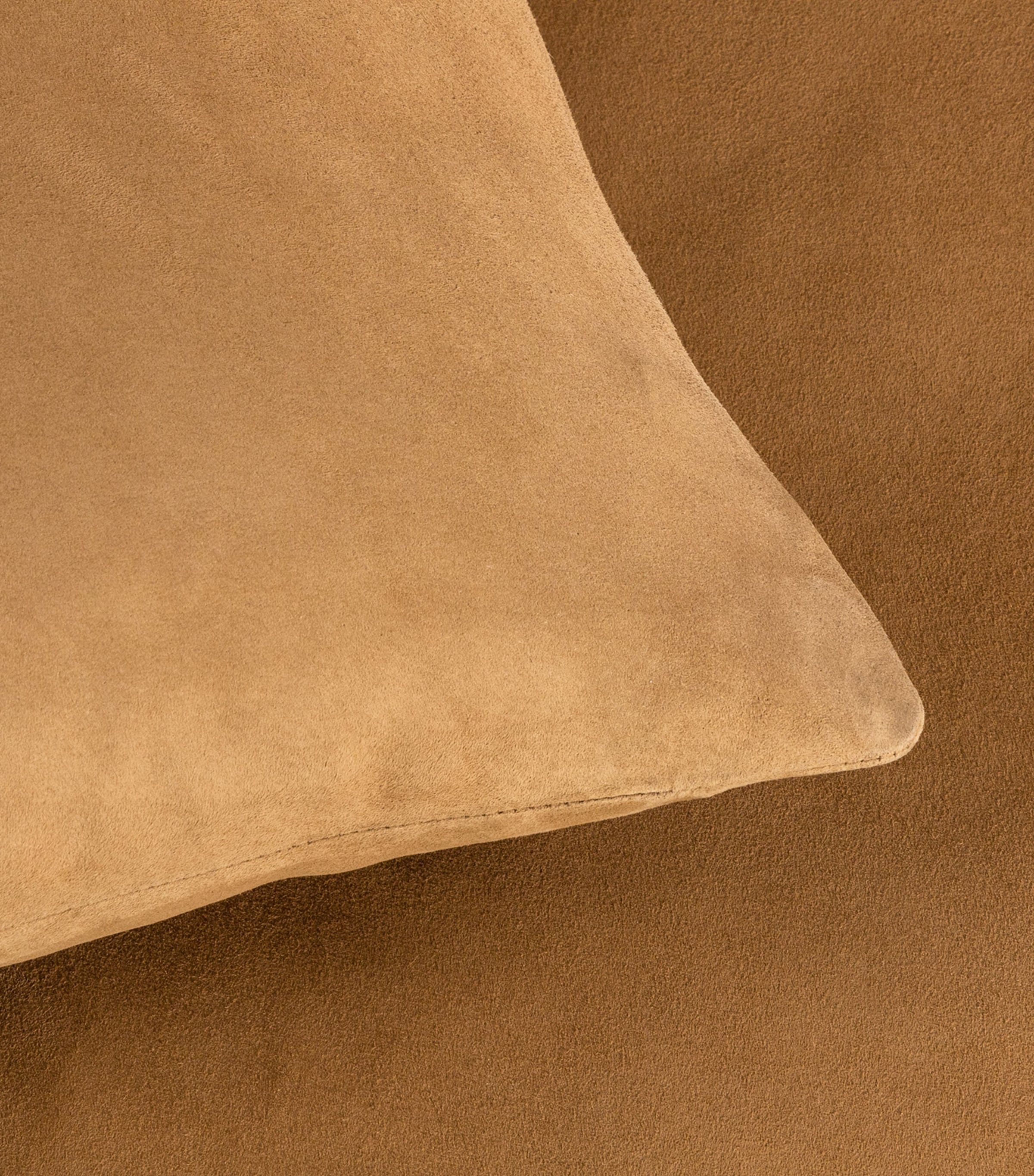 Frette Luxury Suede Cushion Cover (65cm x 65cm) Camel Image 3