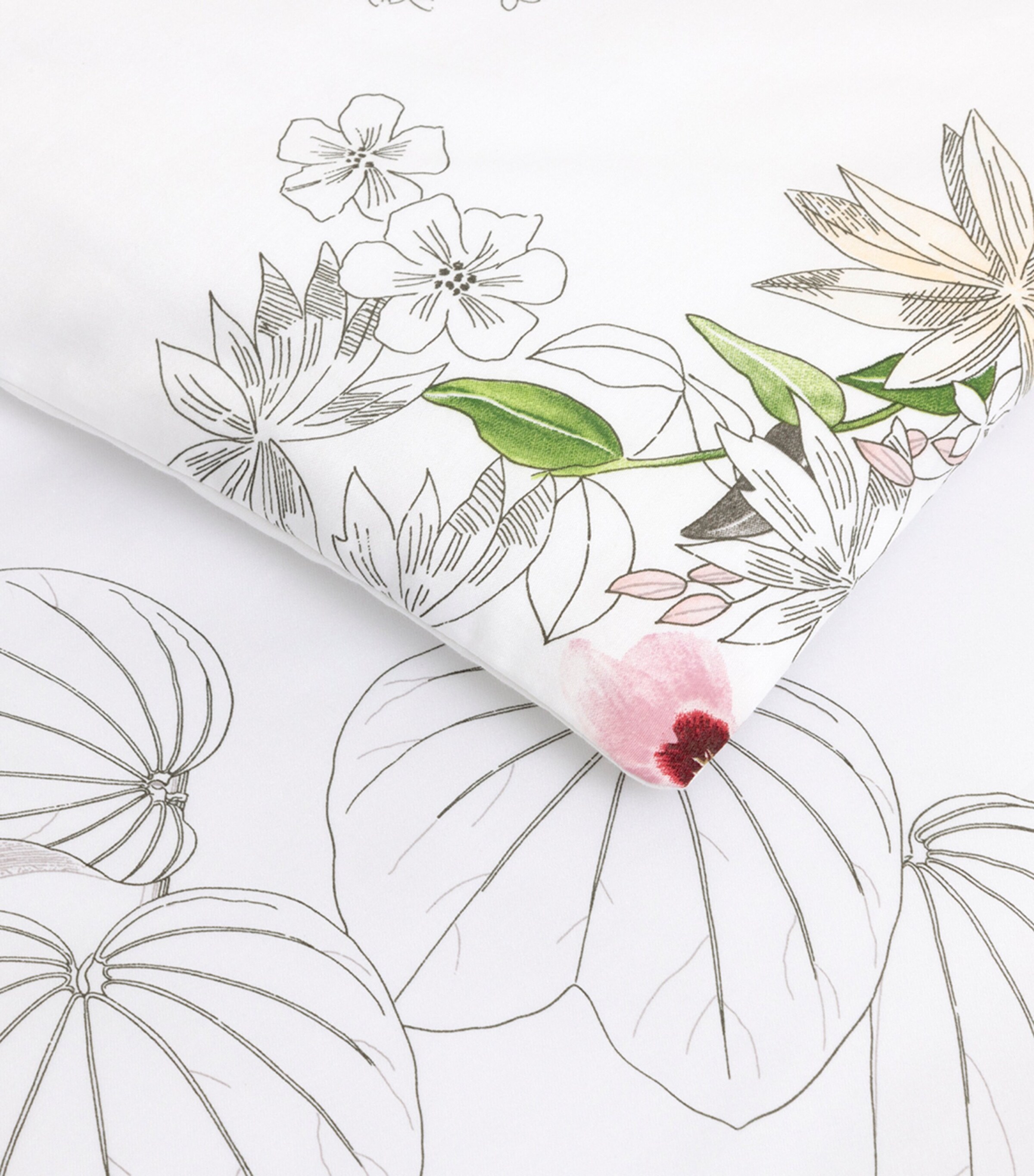 Yves Delorme Floral Orchidee Double Duvet Cover (200cm x 200cm) Multicoloured Image 3