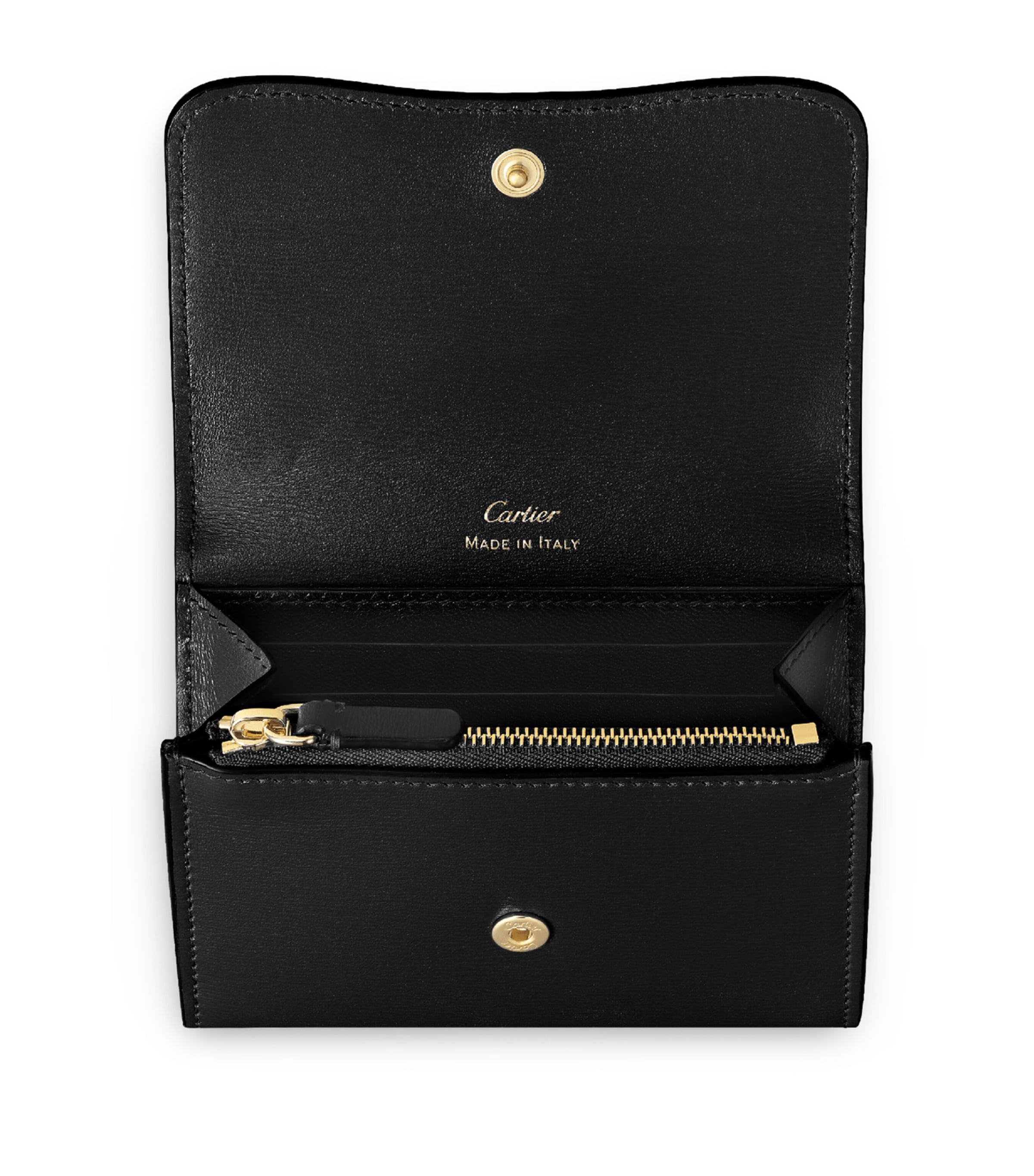 Leather Panthère de Cartier Wallet BLACK Image 3