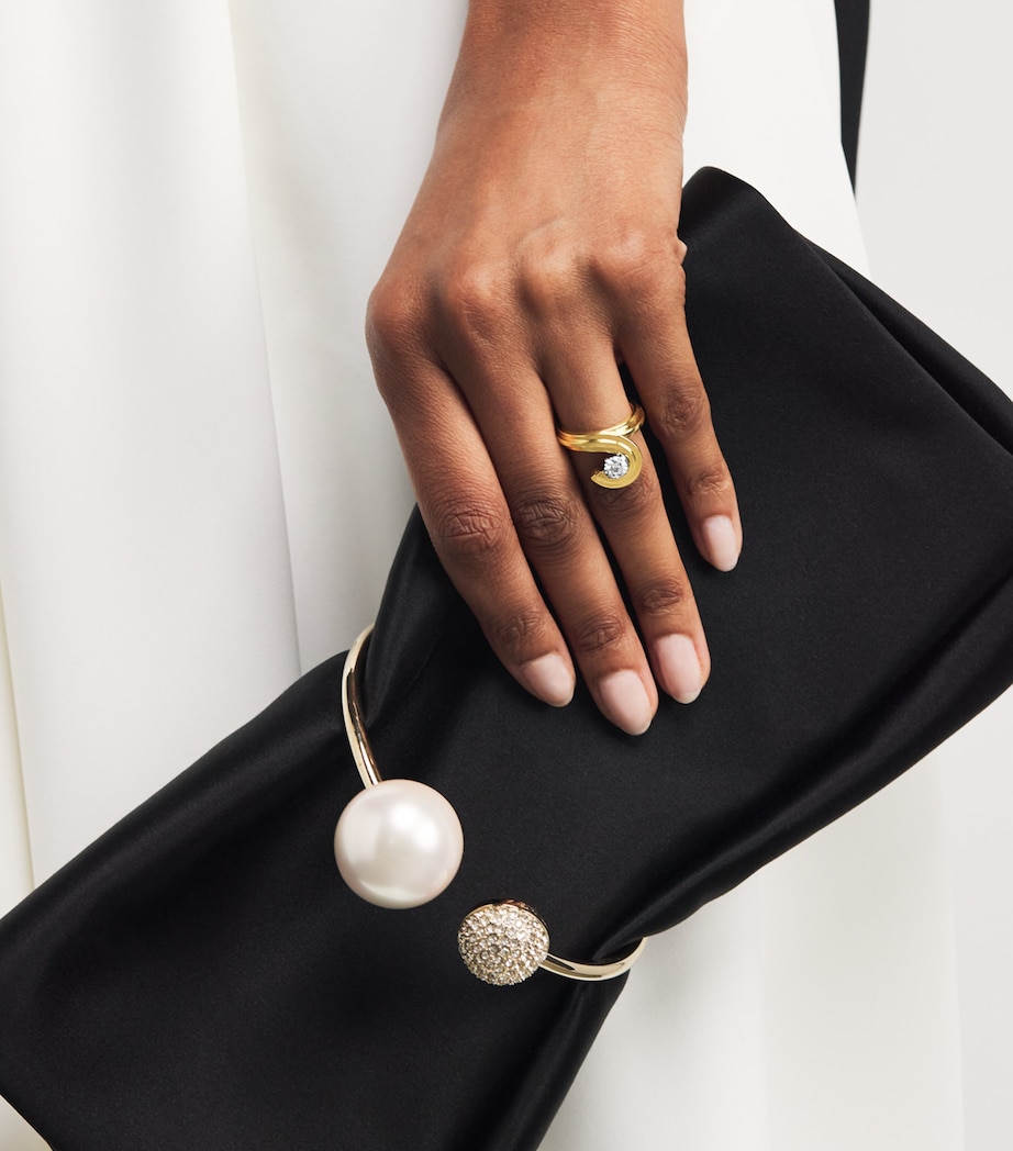 Yellow Gold and Diamond Sea Ring YELLOW GOLD Image 2