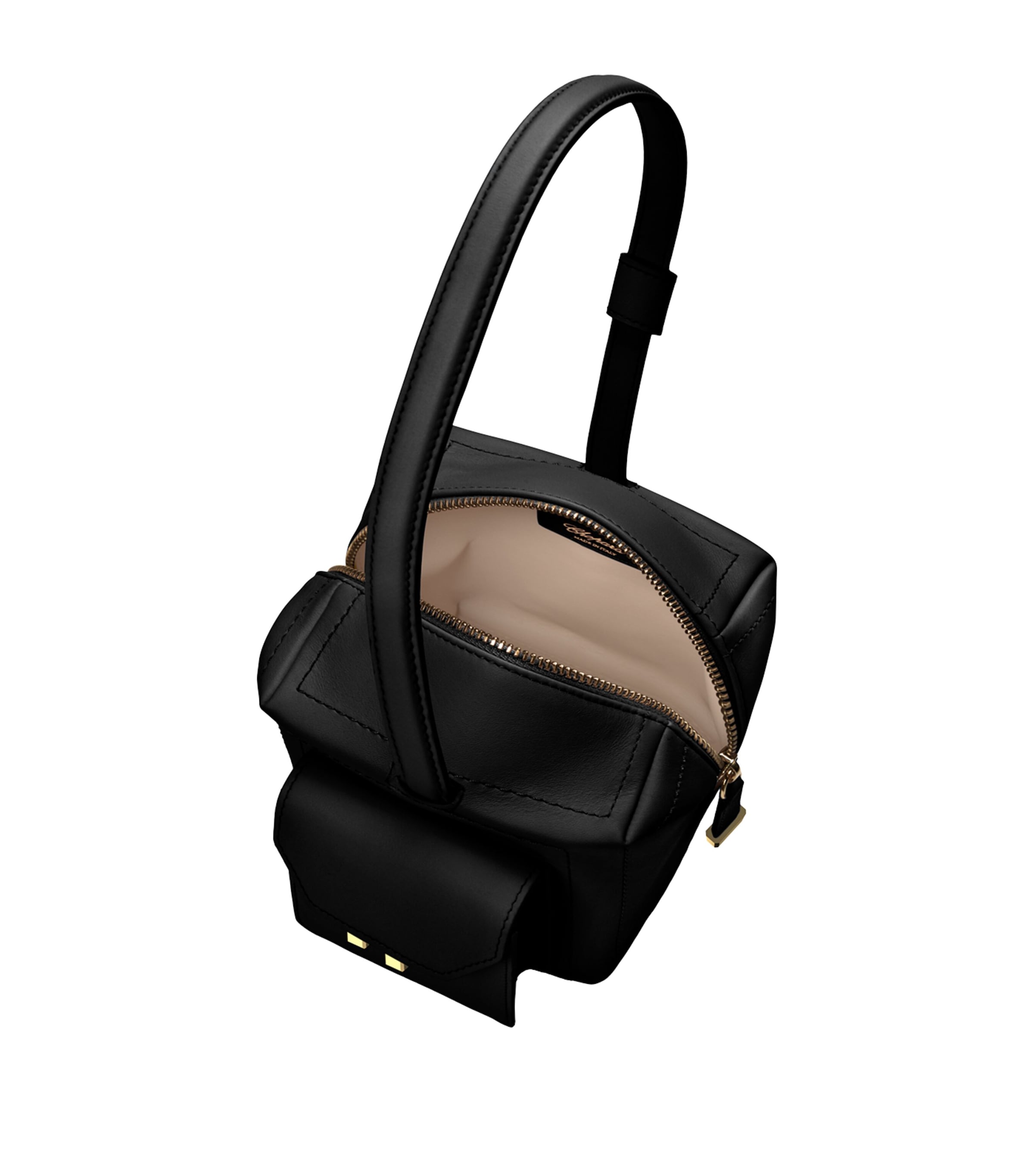 Chopard Mini Leather Ice Cube Top-Handle Bag Black Image 6