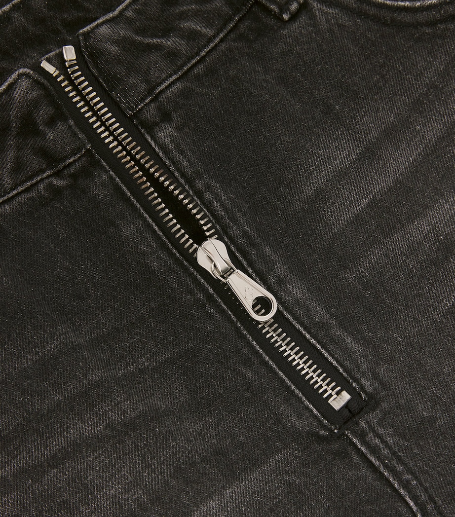 COLE BUXTON Mens Straight Jonny Jeans Black Image 5