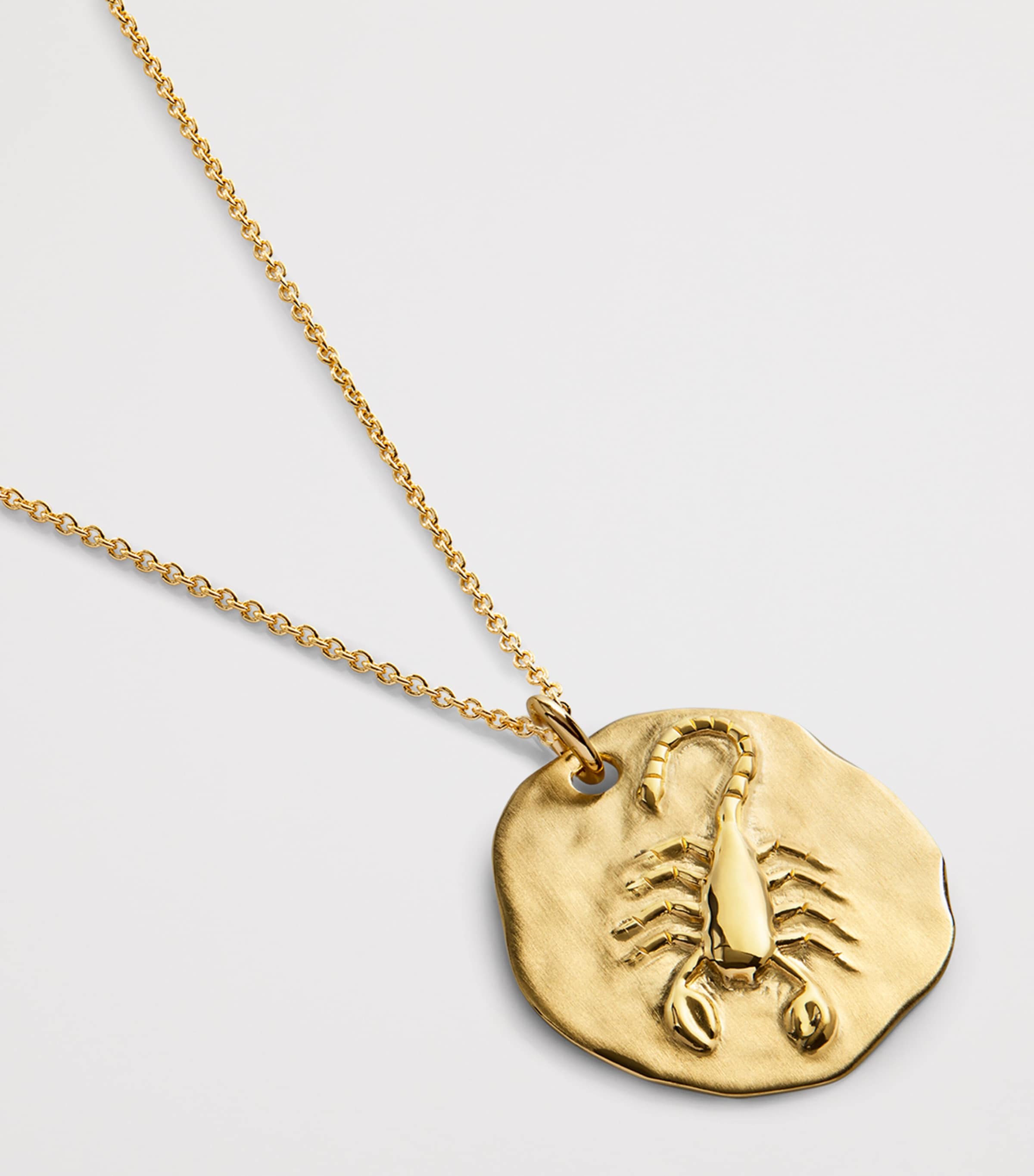 Monica Vinader Gold Vermeil Zodiac Scorpio Necklace Gold Vermeil Image 2