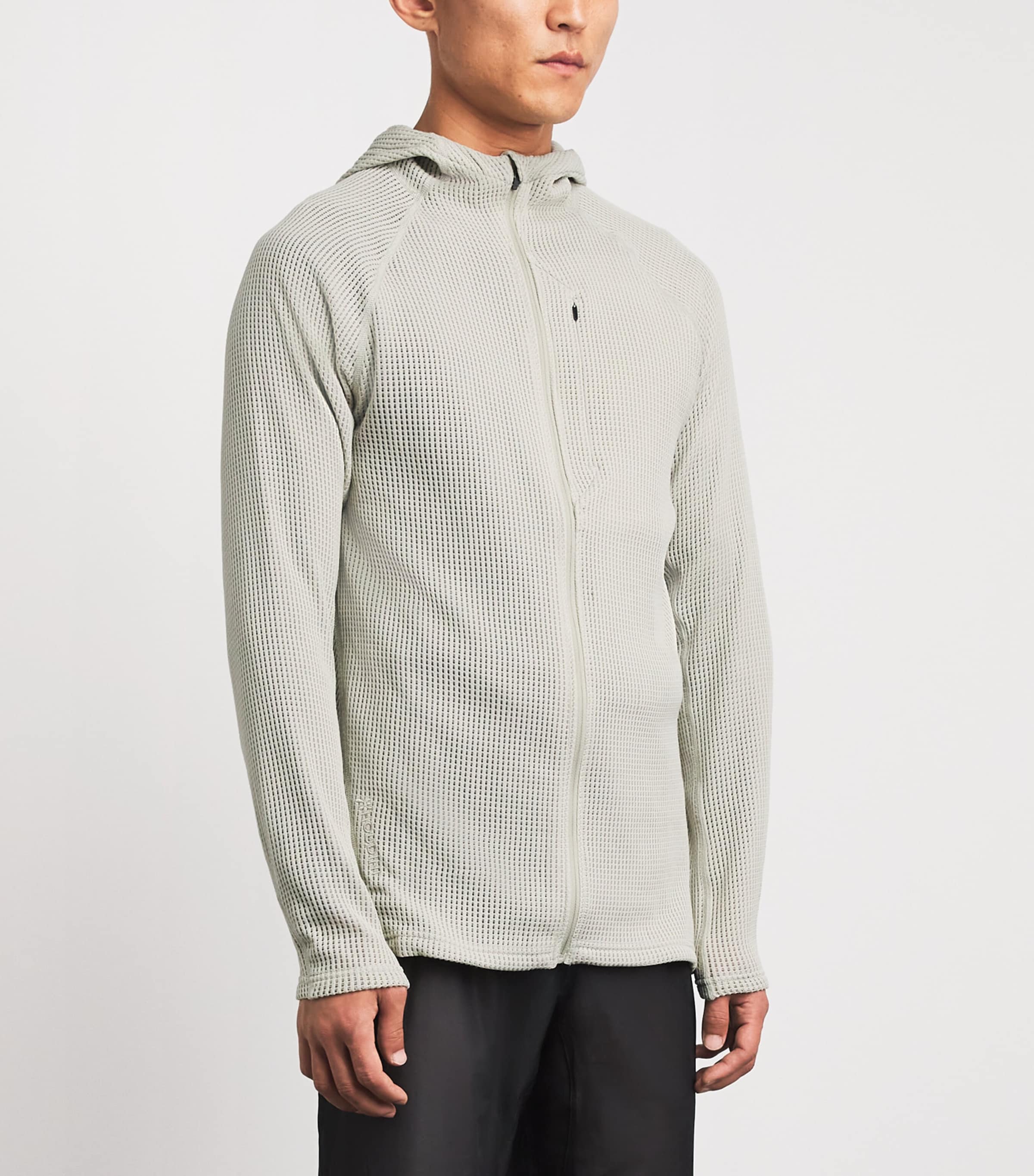 Houdini Mens Pace Flow Hoodie Greenish Grey Image 4