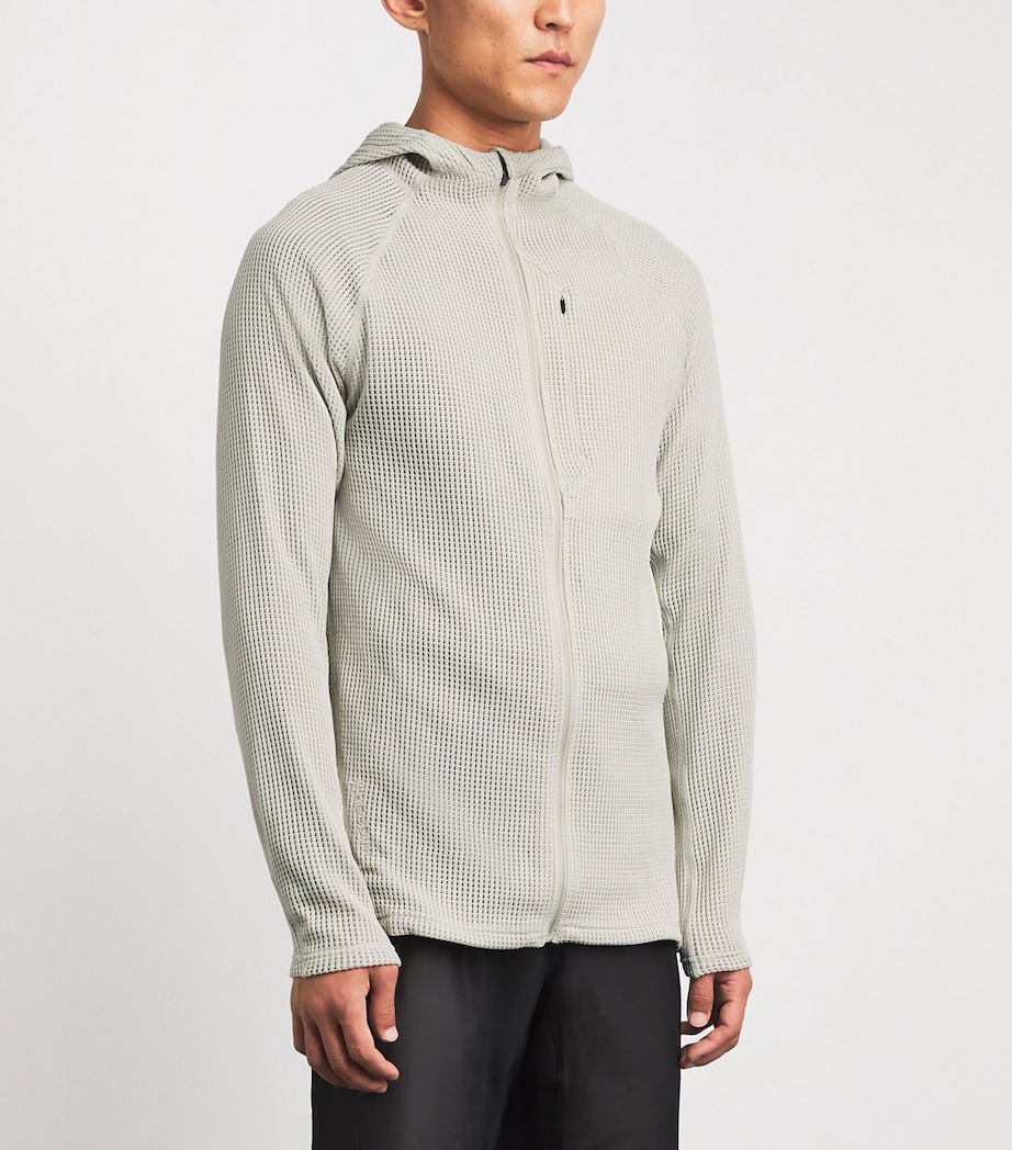 Houdini Mens Pace Flow Hoodie Greenish Grey Image 4