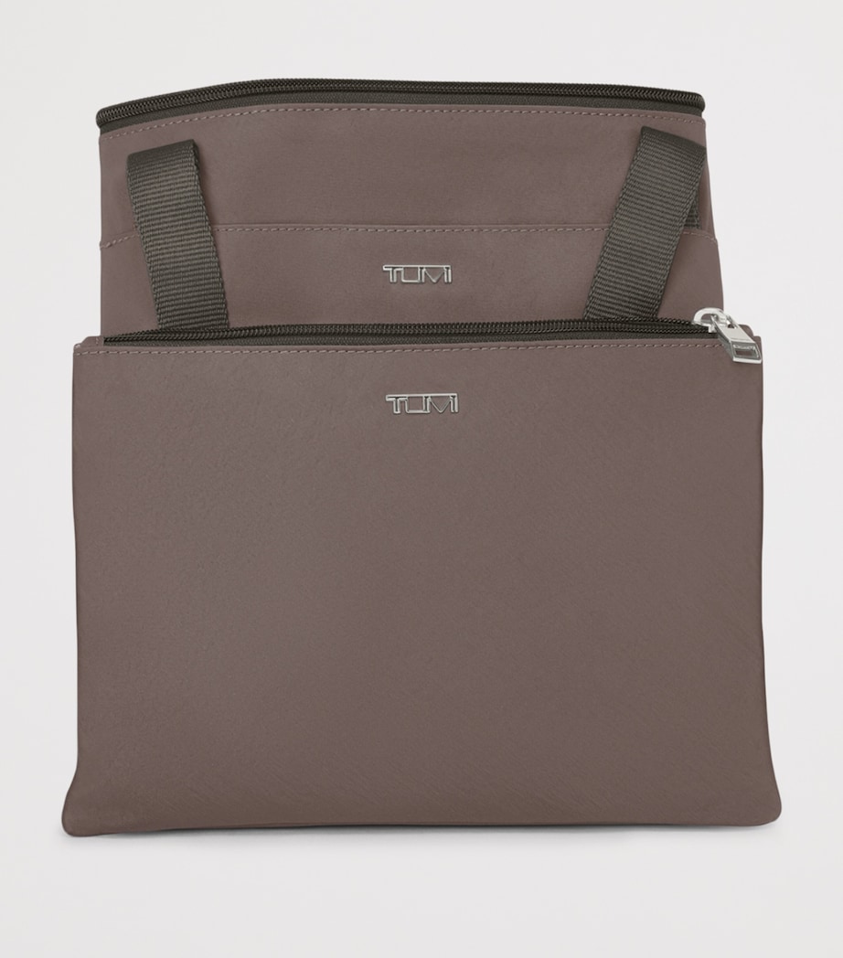 Nylon Voyageur Just in Case Foldable Tote Bag MINK T315 Image 4