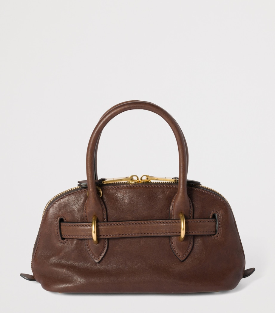 Mini Nappa Leather Aventure Top-Handle Bag F0NBL Image 4