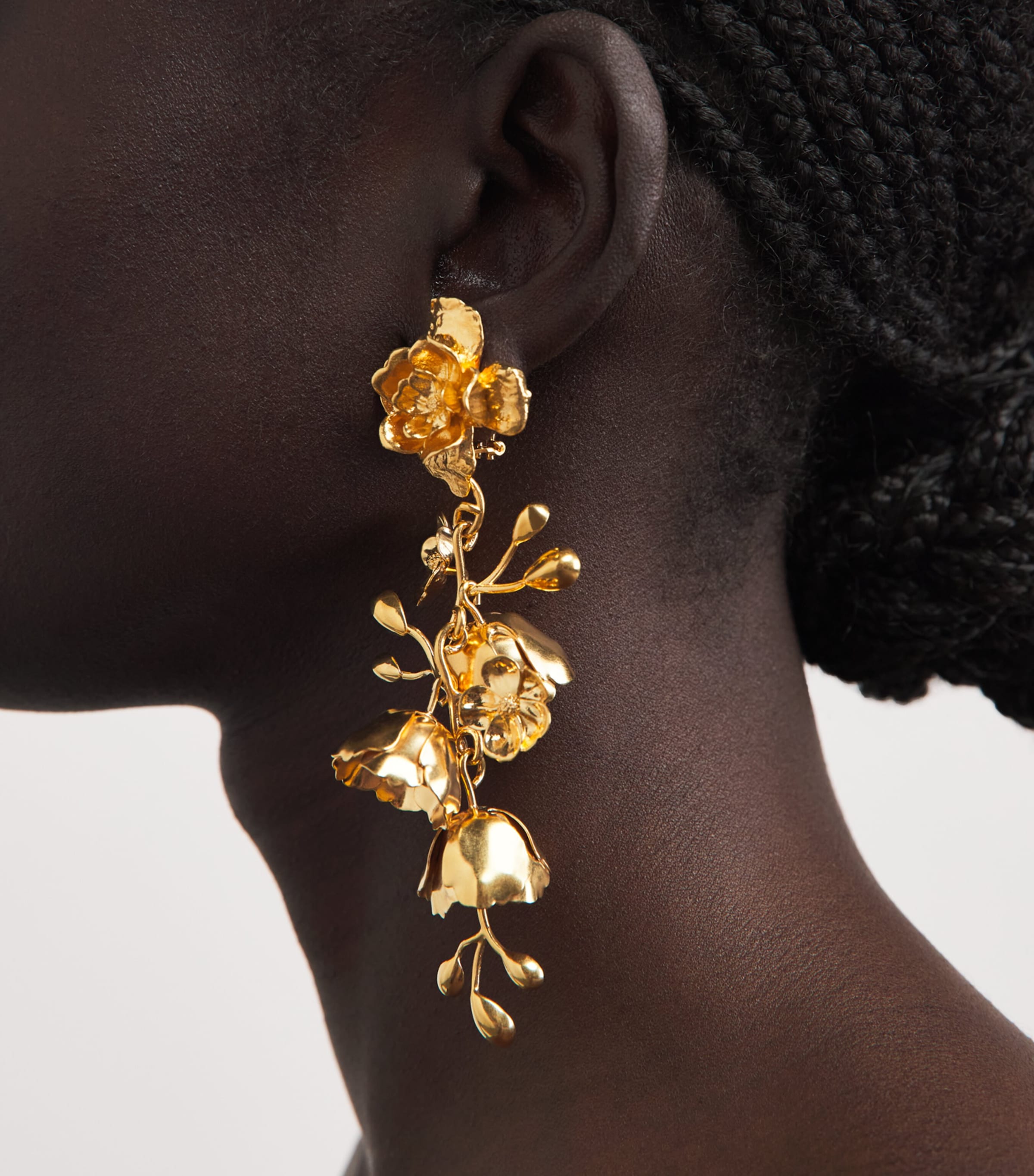 Chloé Bouquet Drop Earrings Vintage Gold Image 2
