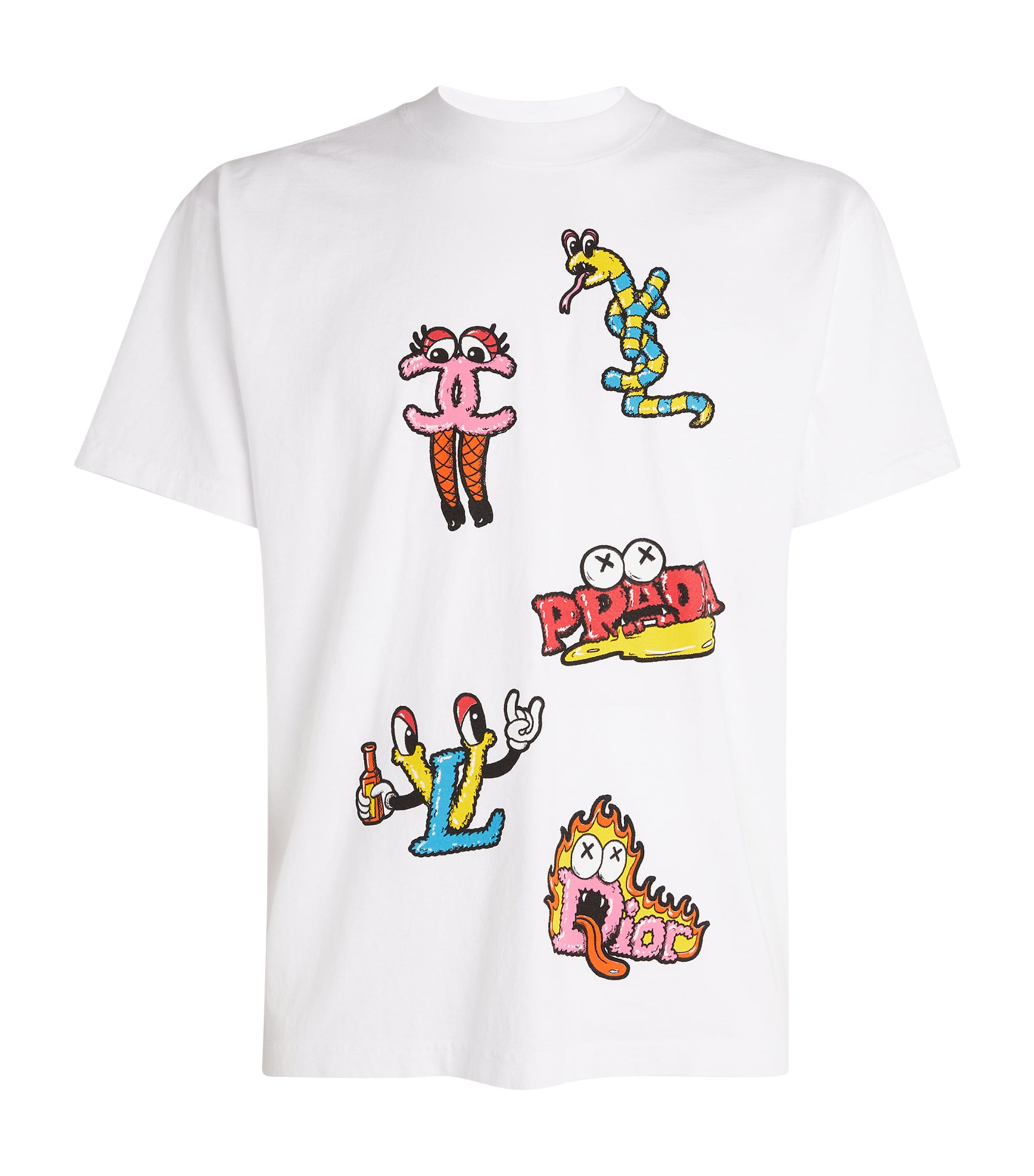 Shop Domrebel Luxury Brands T-shirt In White