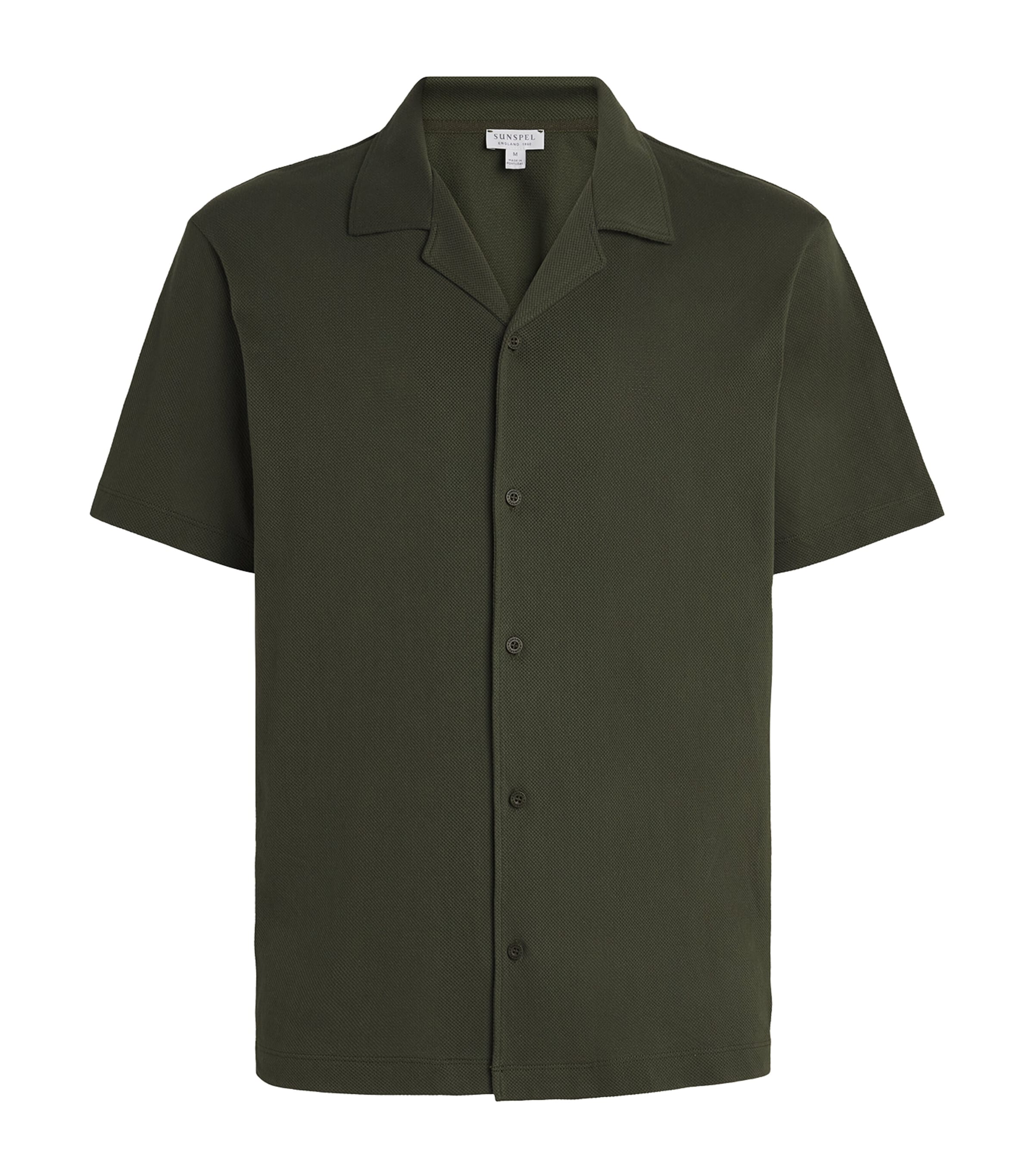 Sunspel Mens Supima Cotton Riviera Shirt Gniz Deep Image 1