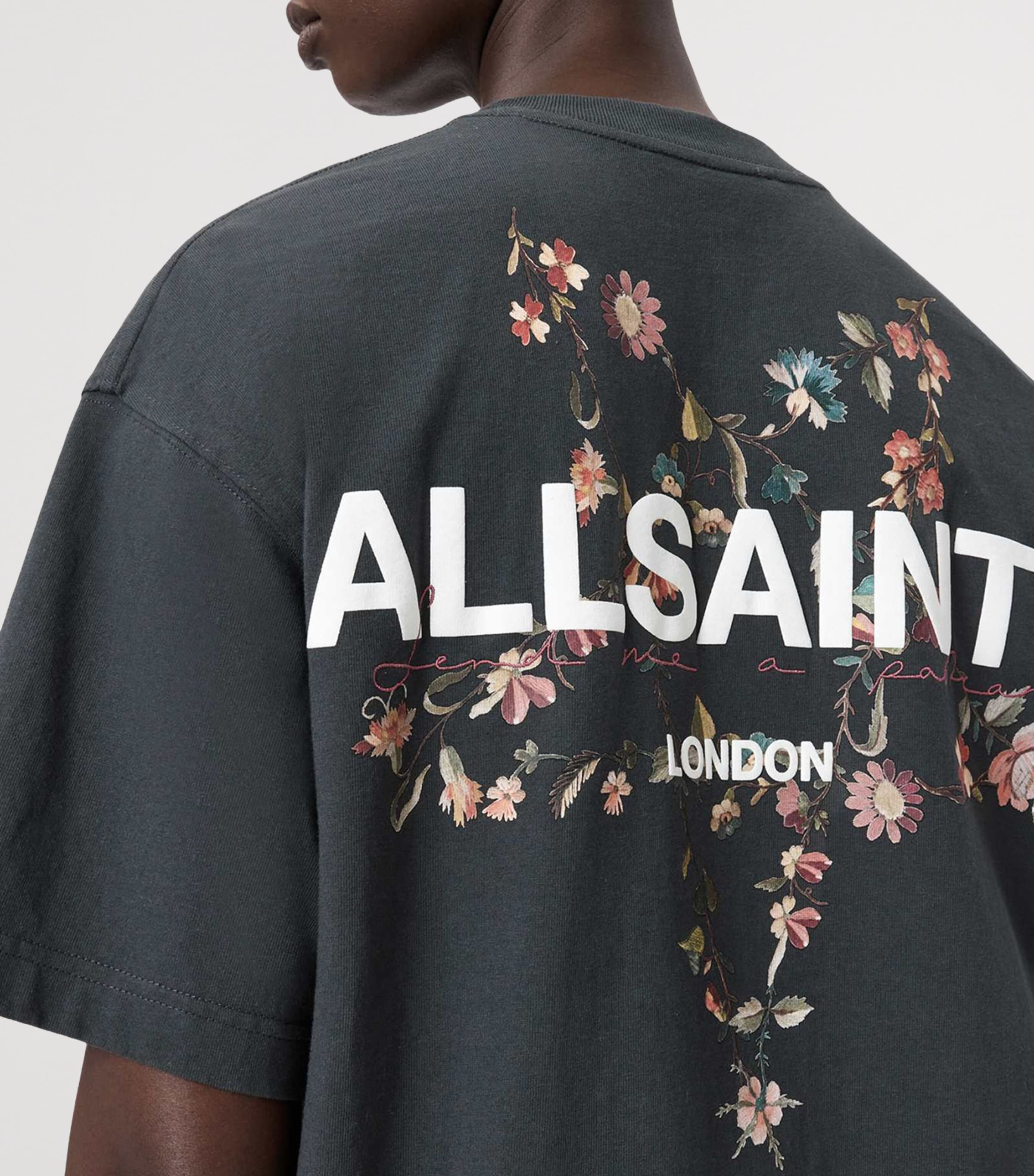 Cotton Pentacle Etta T-Shirt WASHED BLACK Image 5