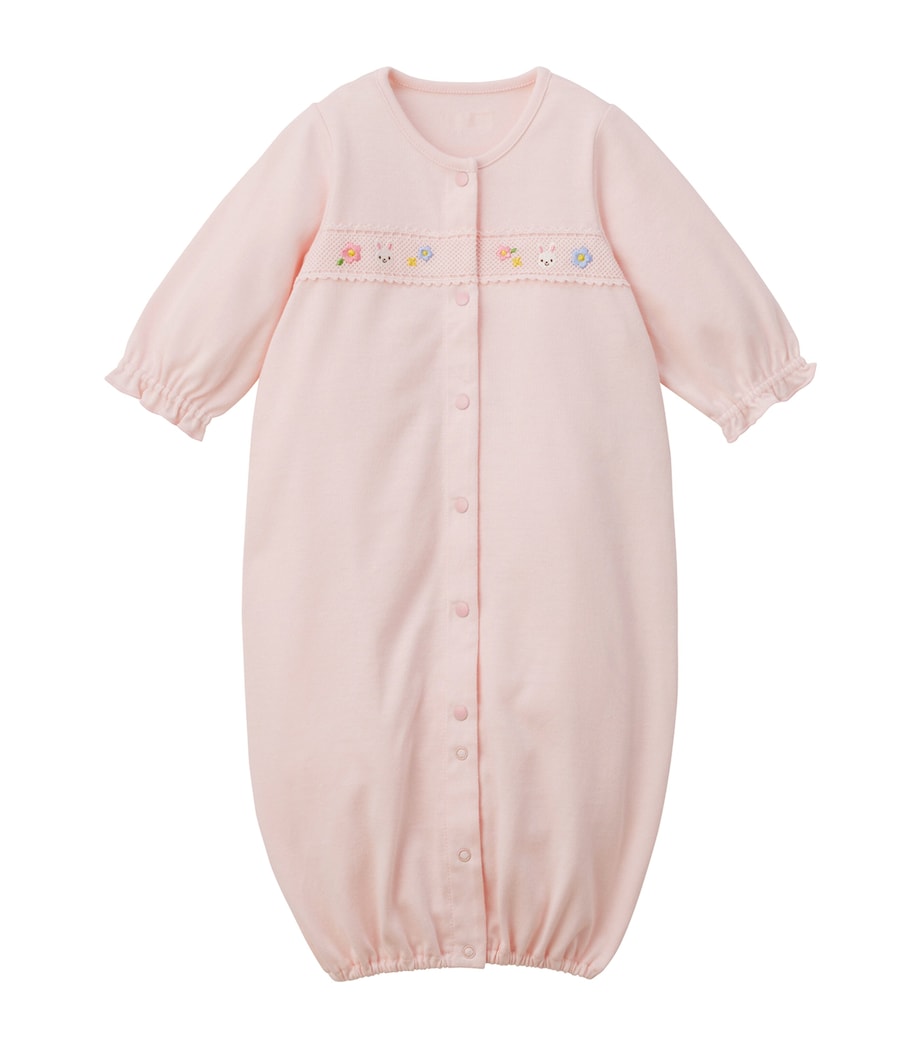 Cotton Embroidered Playsuit (60-80cm) 8 Image 1