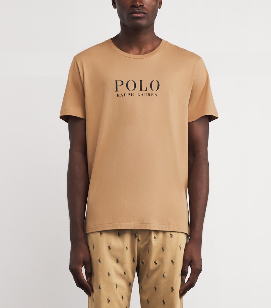 Cotton Logo T-Shirt CLASSIC CAMEL Image 3