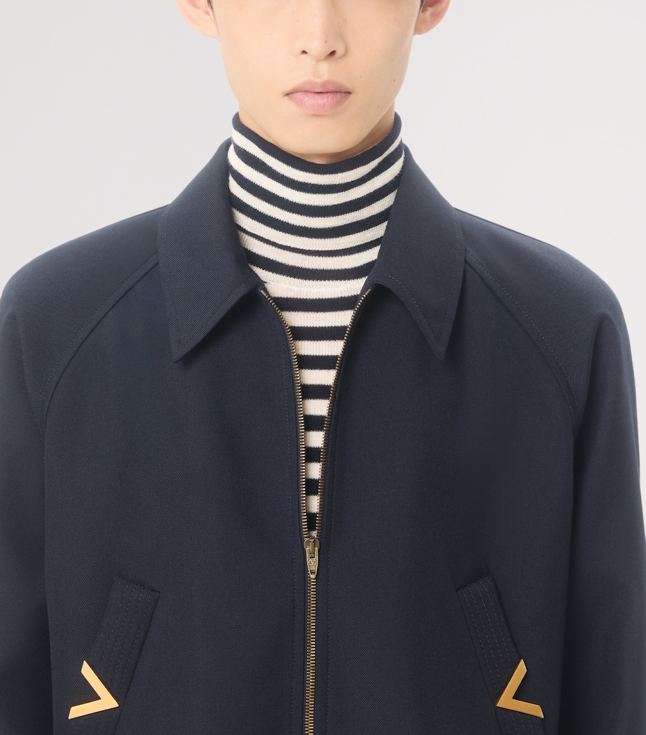 Wool-Blend VLogo Bomber Jacket 598 Image 6