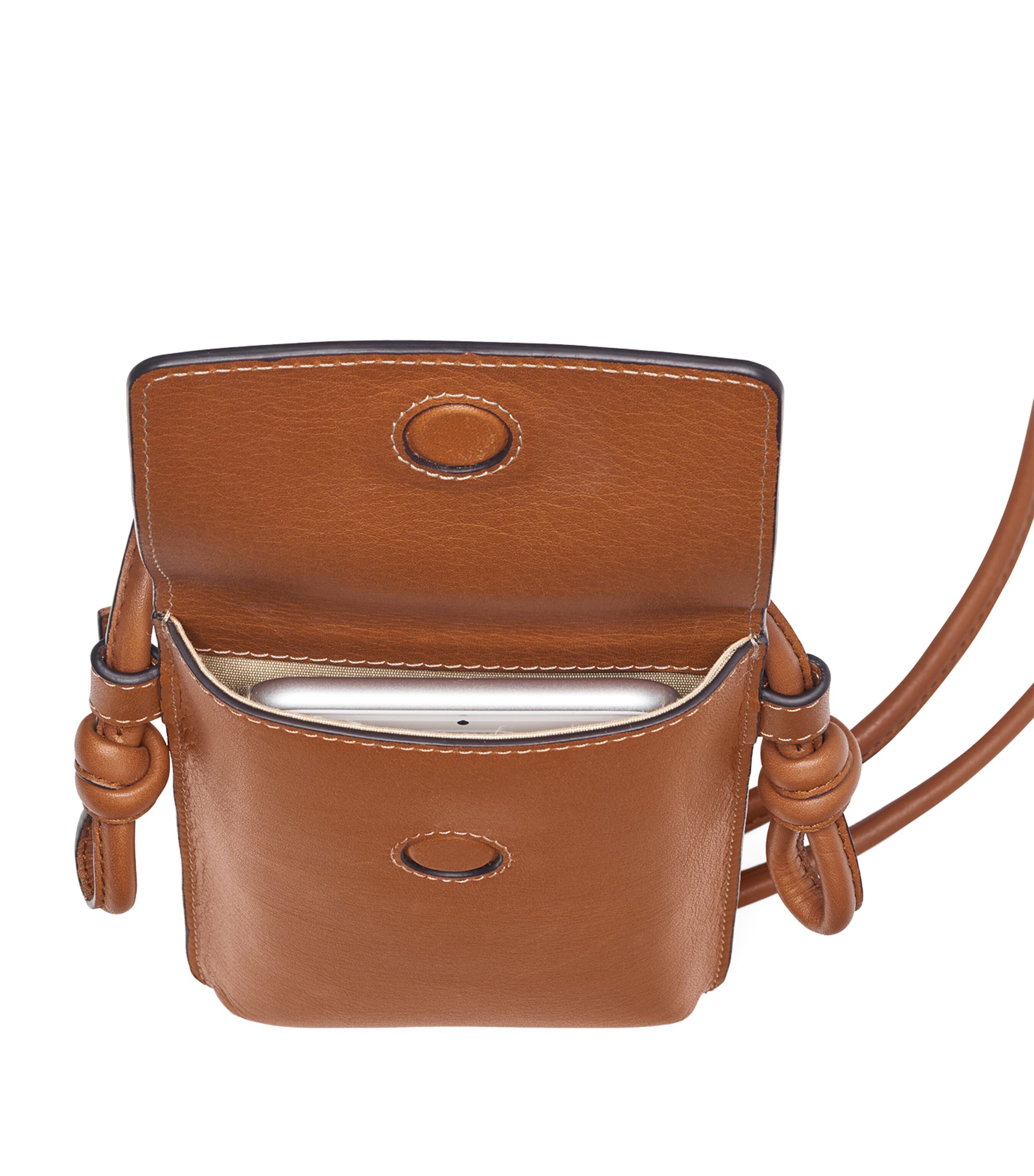 Leather Ella Phone Pouch TAN Image 3