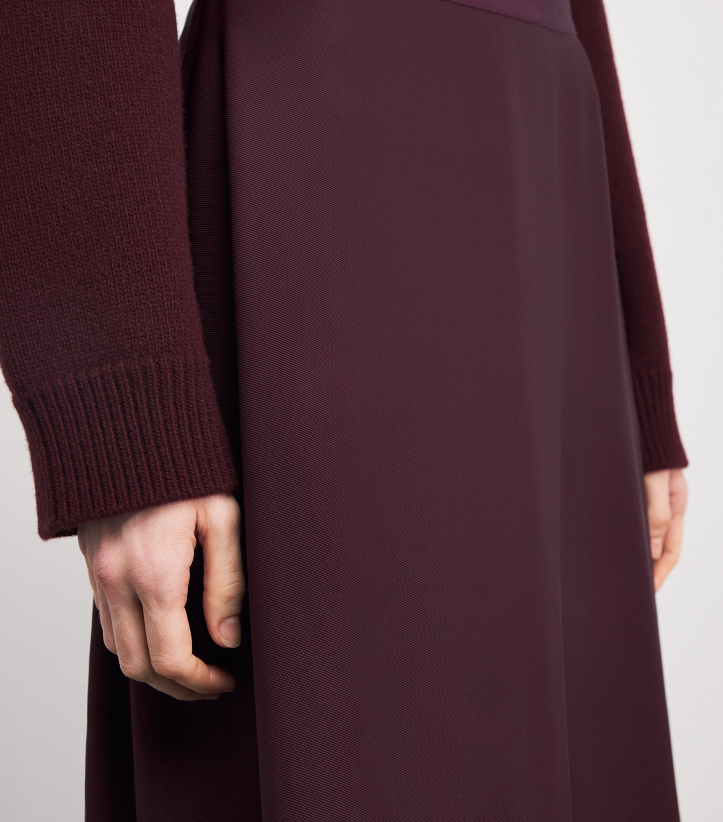 FFORME Womens Carina Maxi Skirt Oxblood Red Image 6