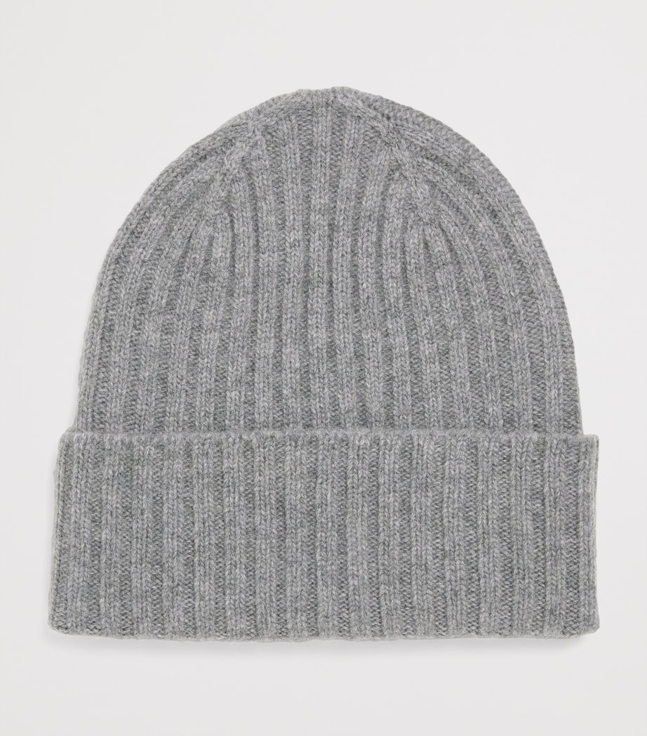Virgin Wool Beanie MEDIUM GREY Image 2