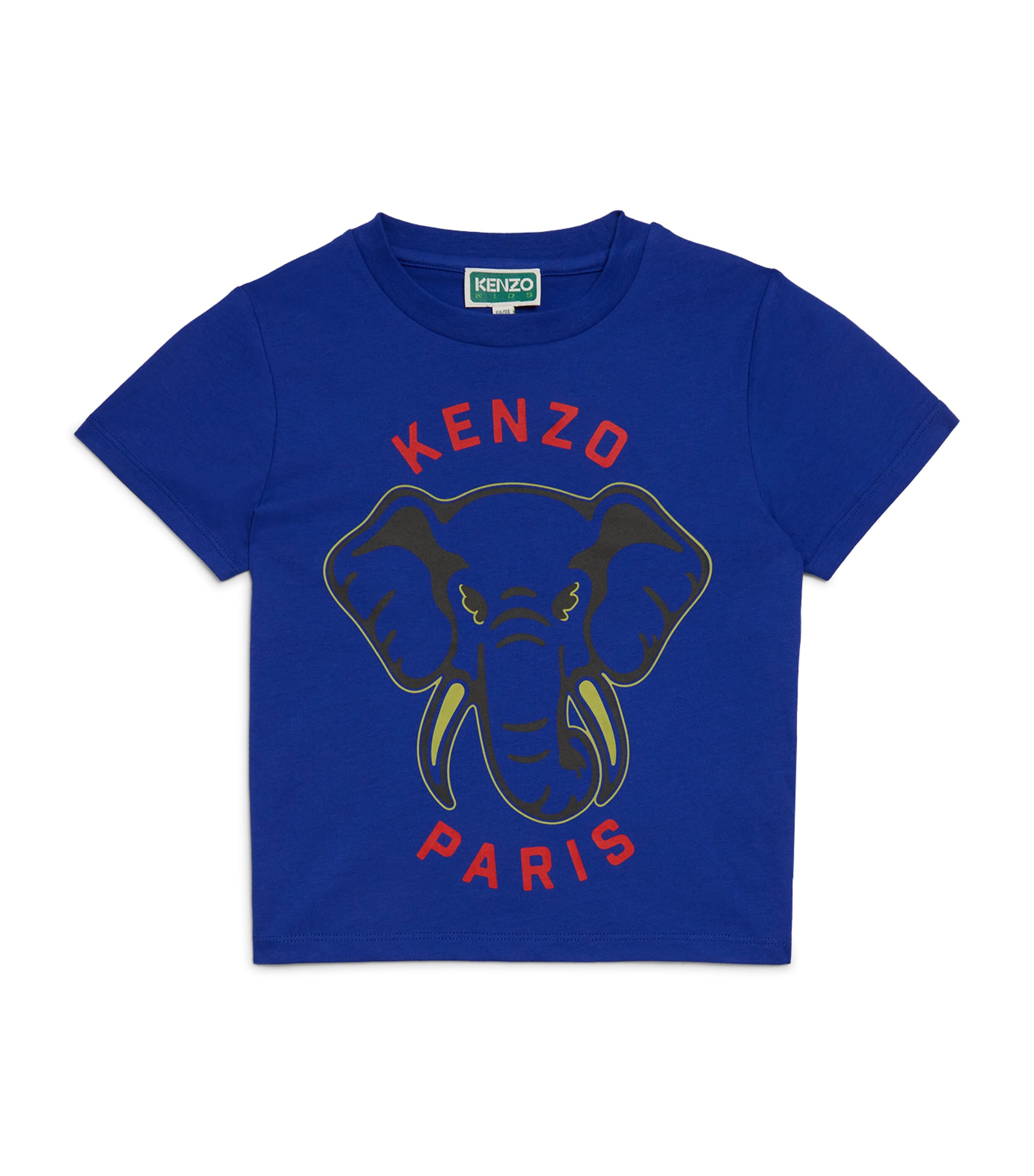 Kenzo Cotton Elephant T-shirt In Blue