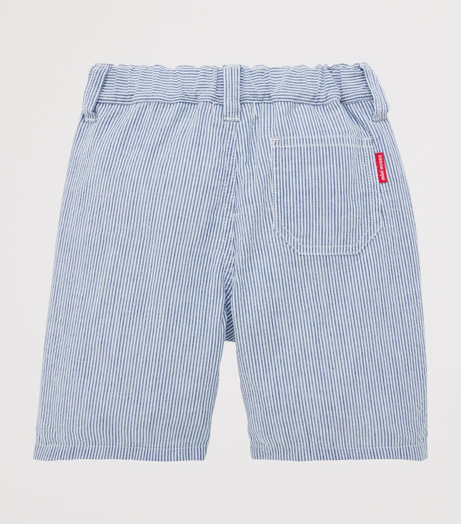 Miki House Cotton Stripe Bear Shorts (2-5 Years) Image 2