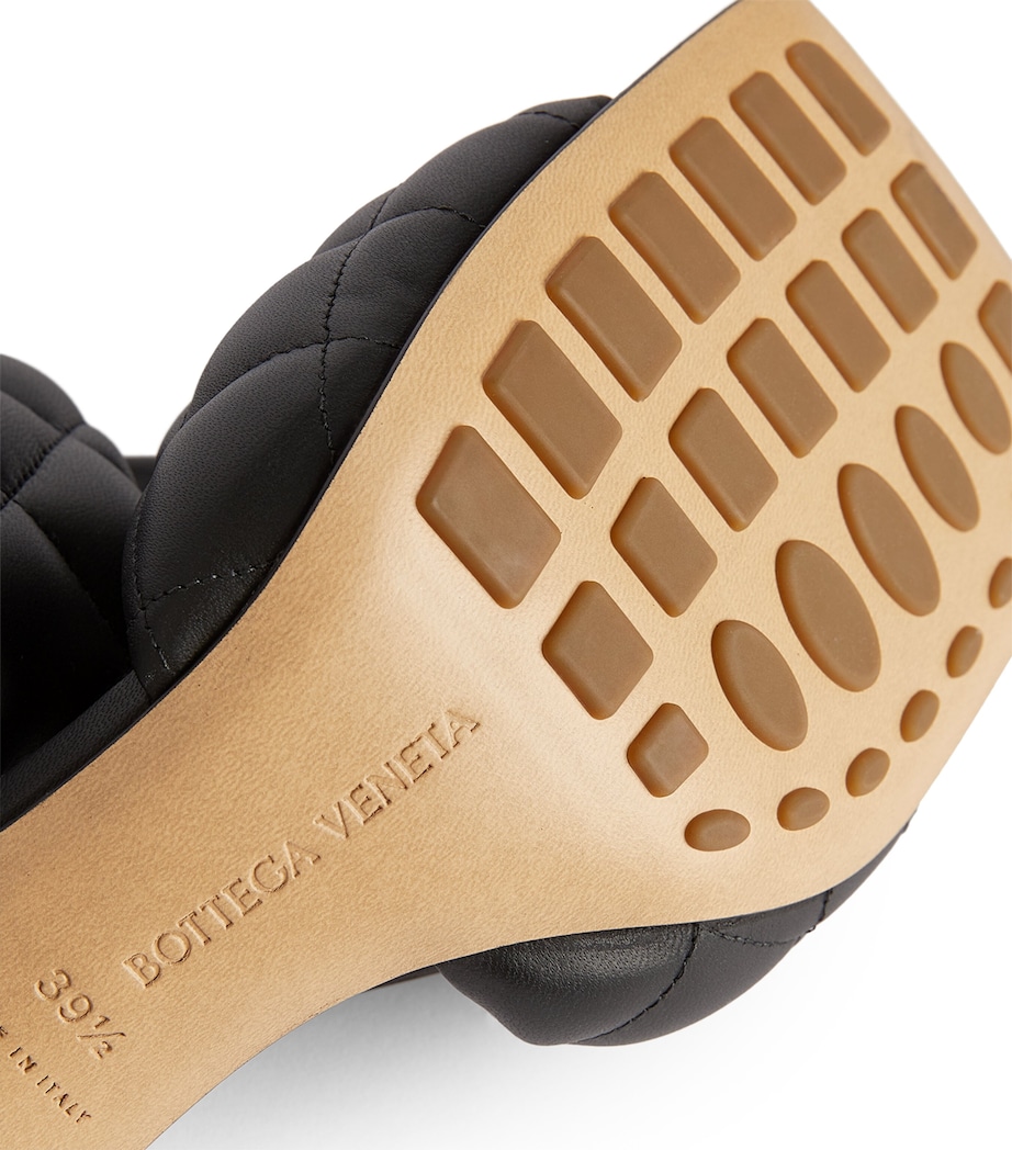 Leather Padded Mules 90 NERO/NERO Image 7