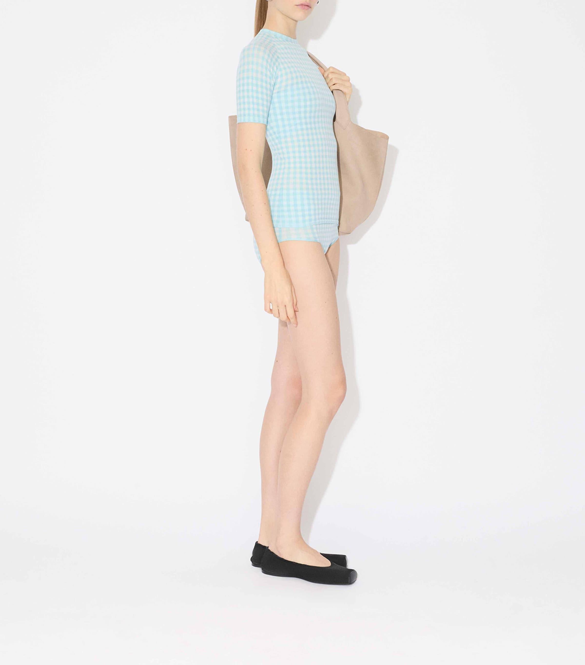 Gingham Top AMAZONITE Image 4